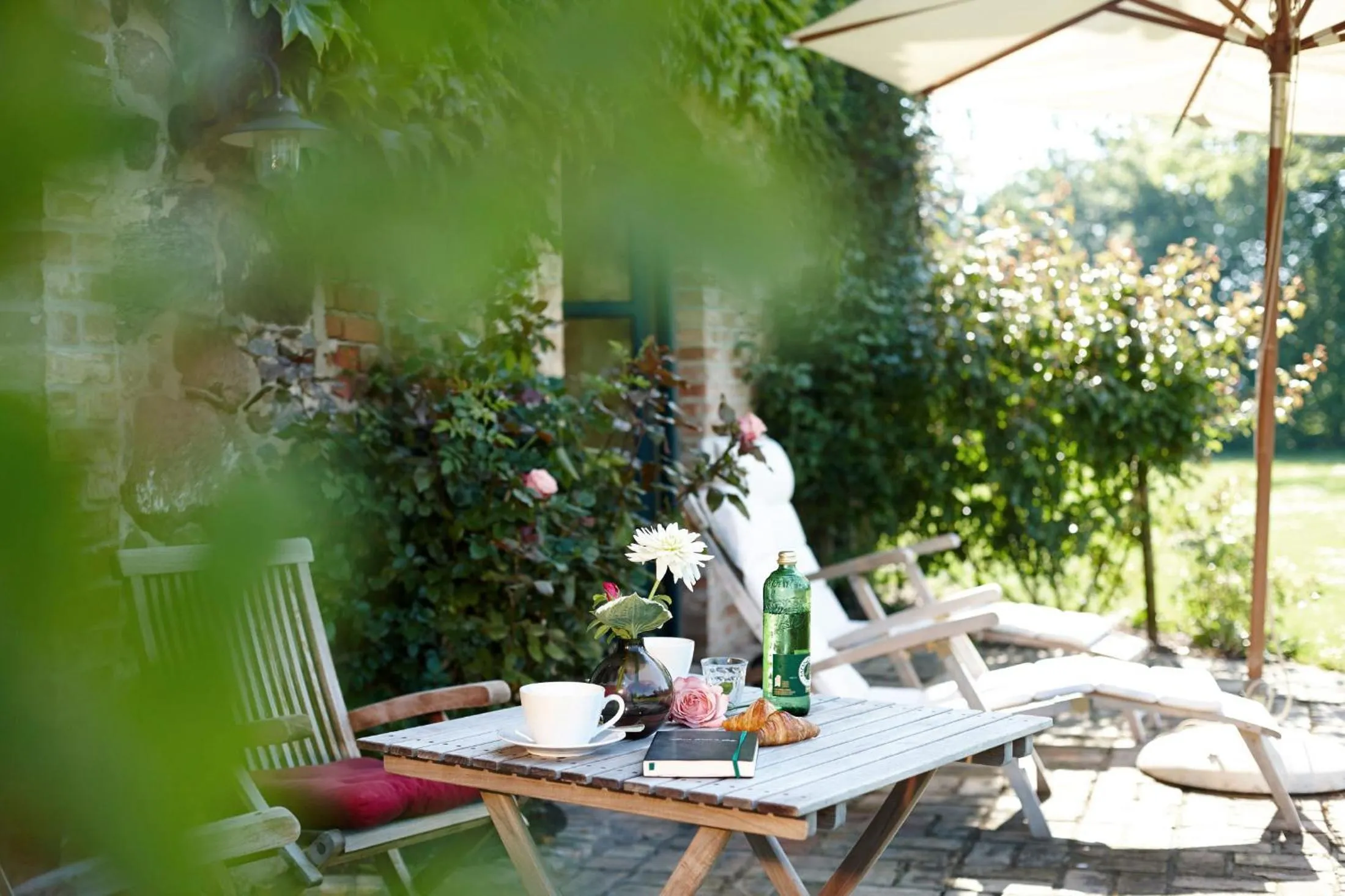 Balcony/Terrace in Relais & Châteaux Gutshaus Stolpe