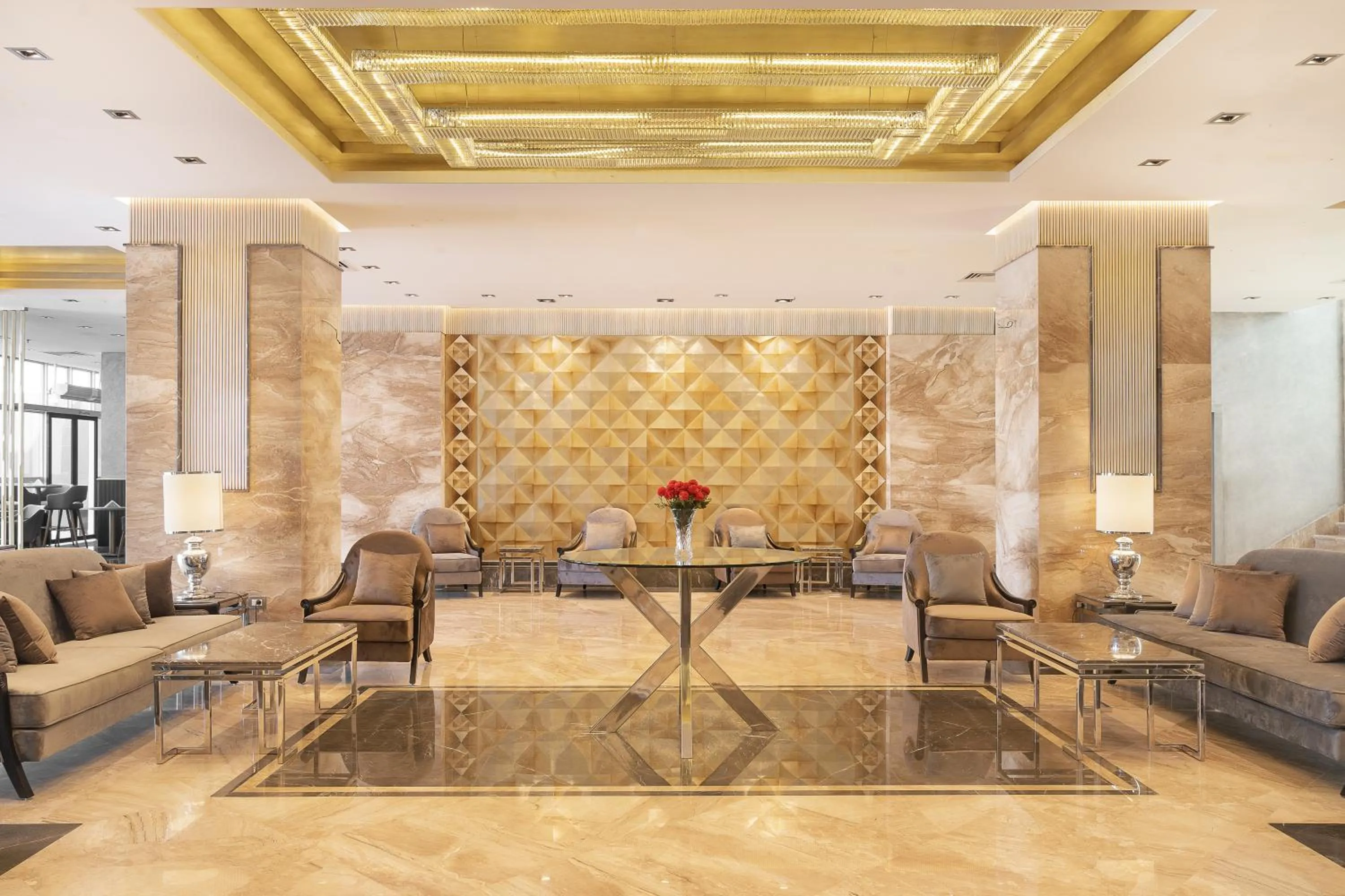 Lobby or reception in Rhactus Hotel, New Alamein