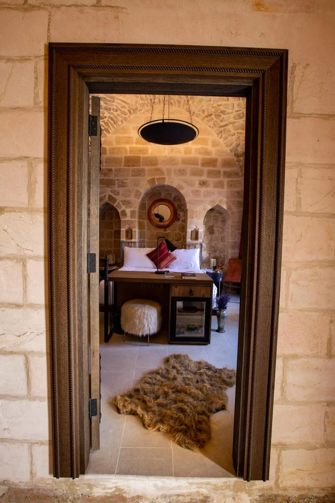 Bed in Mirsoum Hotel