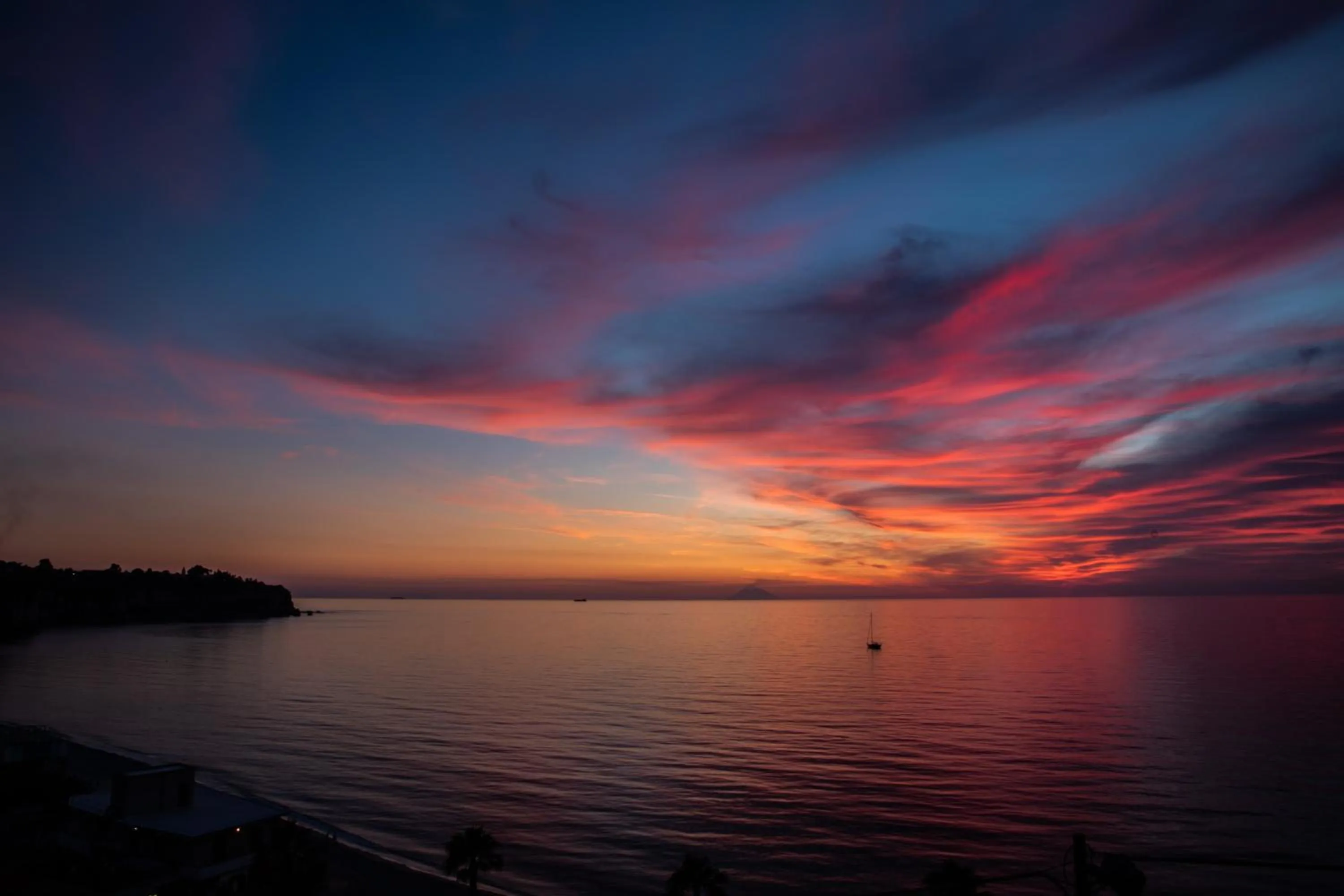 Sunset in B&B Laudato Sii Tropea