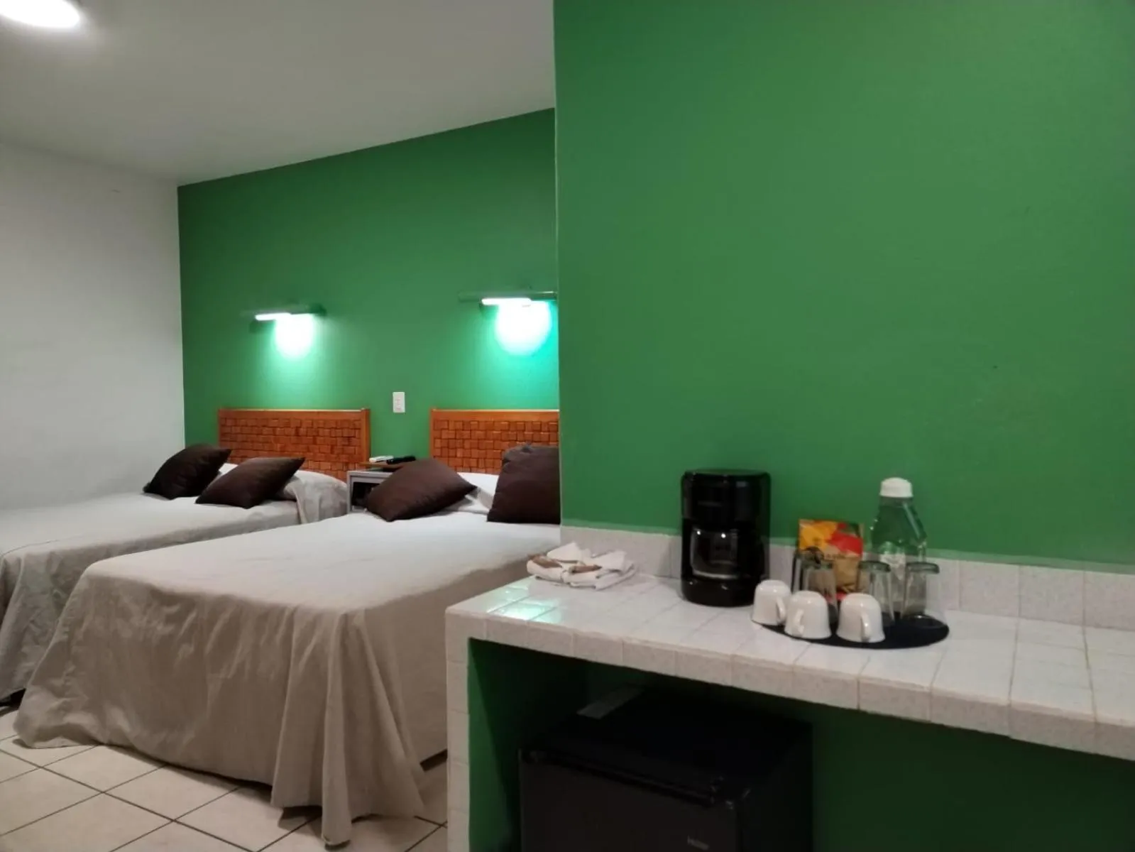 Kitchen or kitchenette, Bed in Los Ciruelos Oaxaca