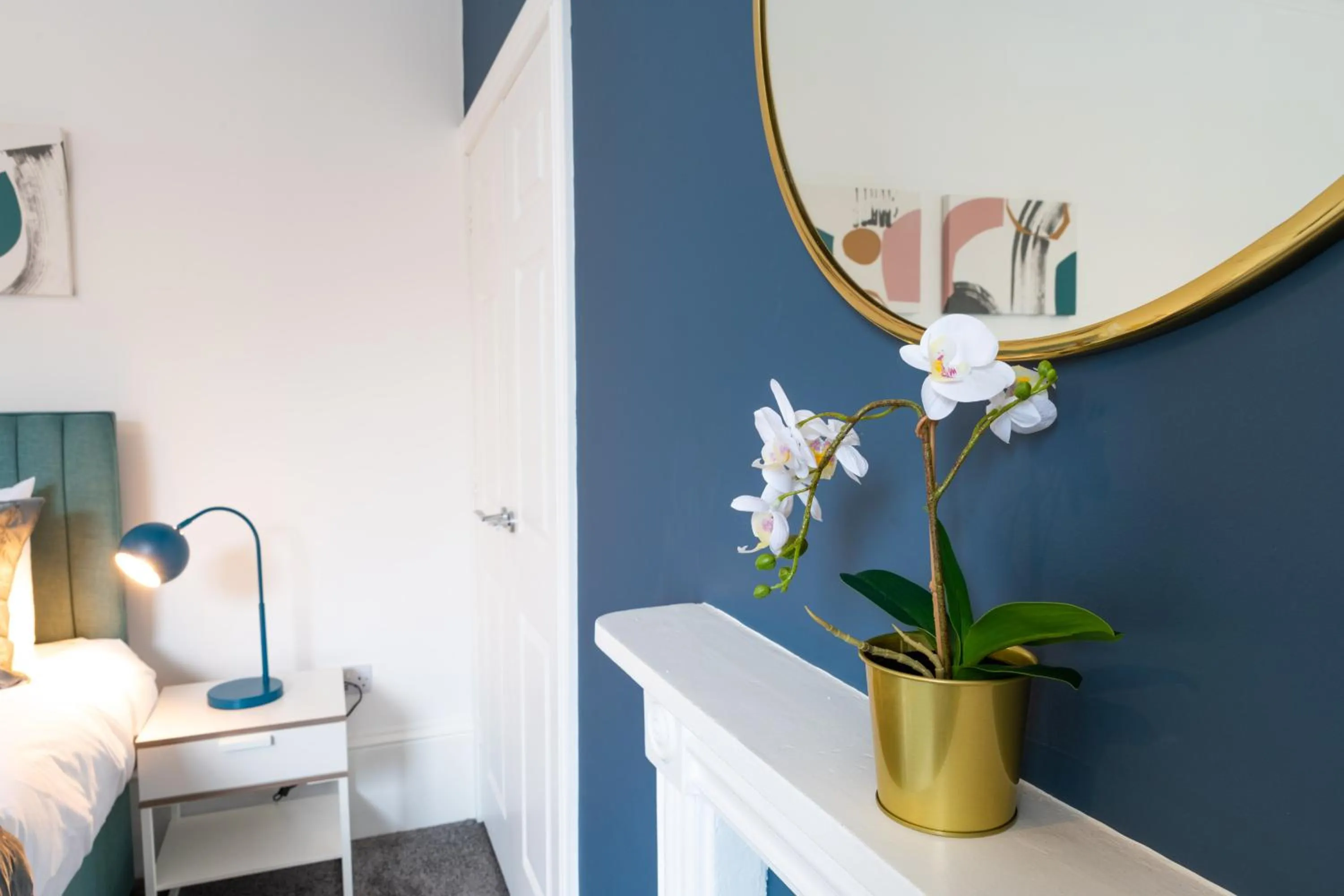 Bedroom, Bed in BrickSage Rooms, King's Lynn South Gate