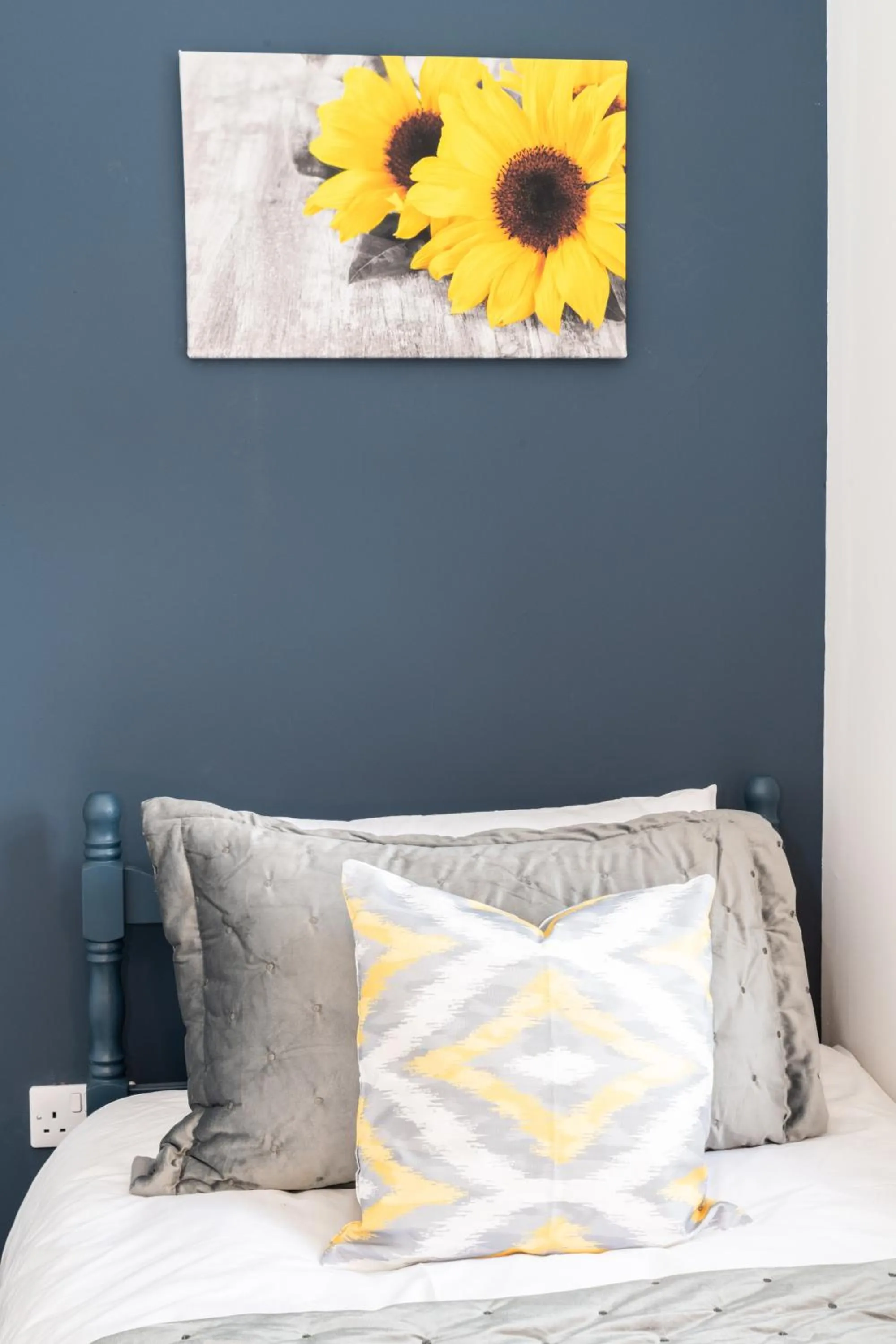 Bedroom in BrickSage Rooms, King's Lynn South Gate