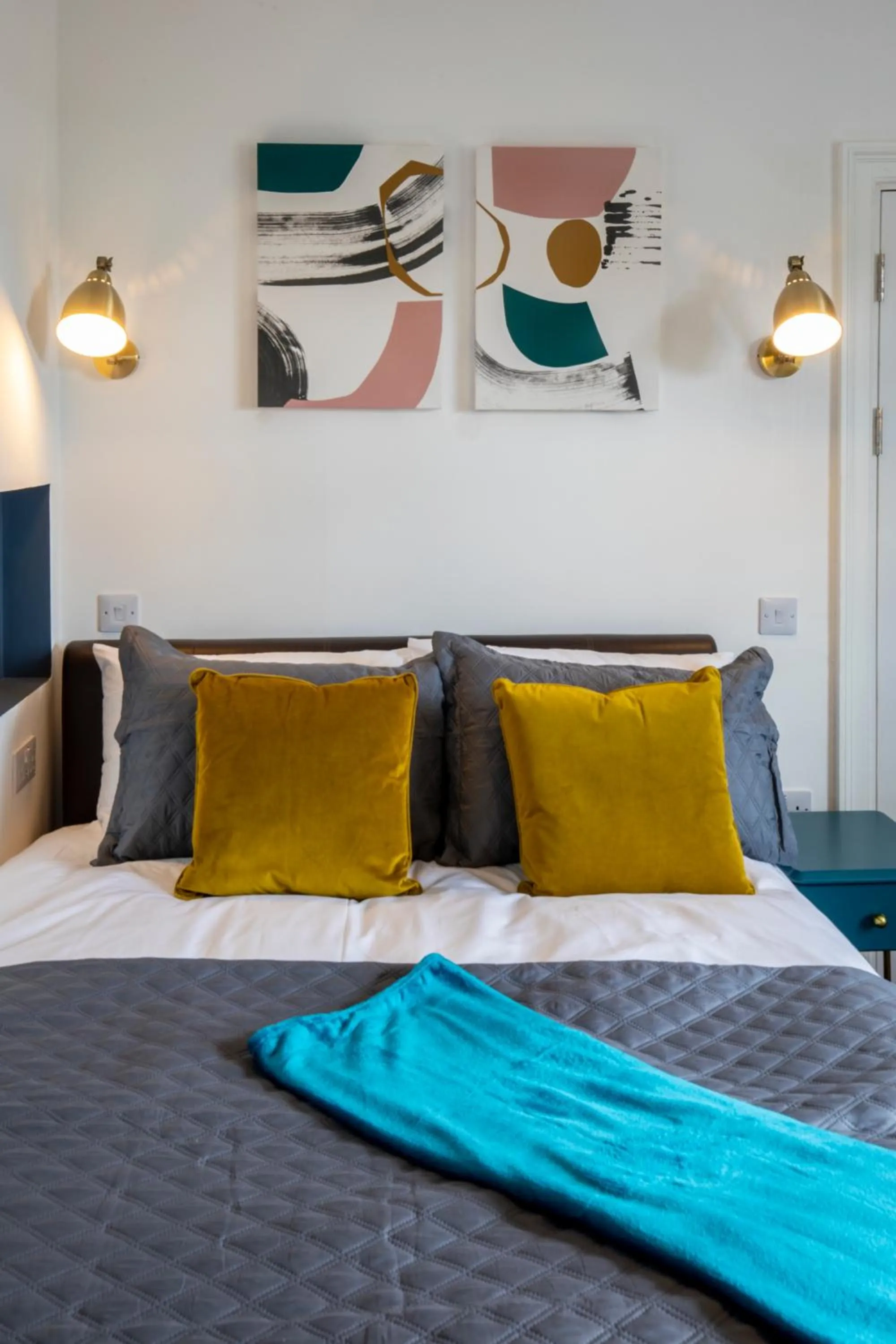 Bedroom, Bed in BrickSage Rooms, King's Lynn South Gate