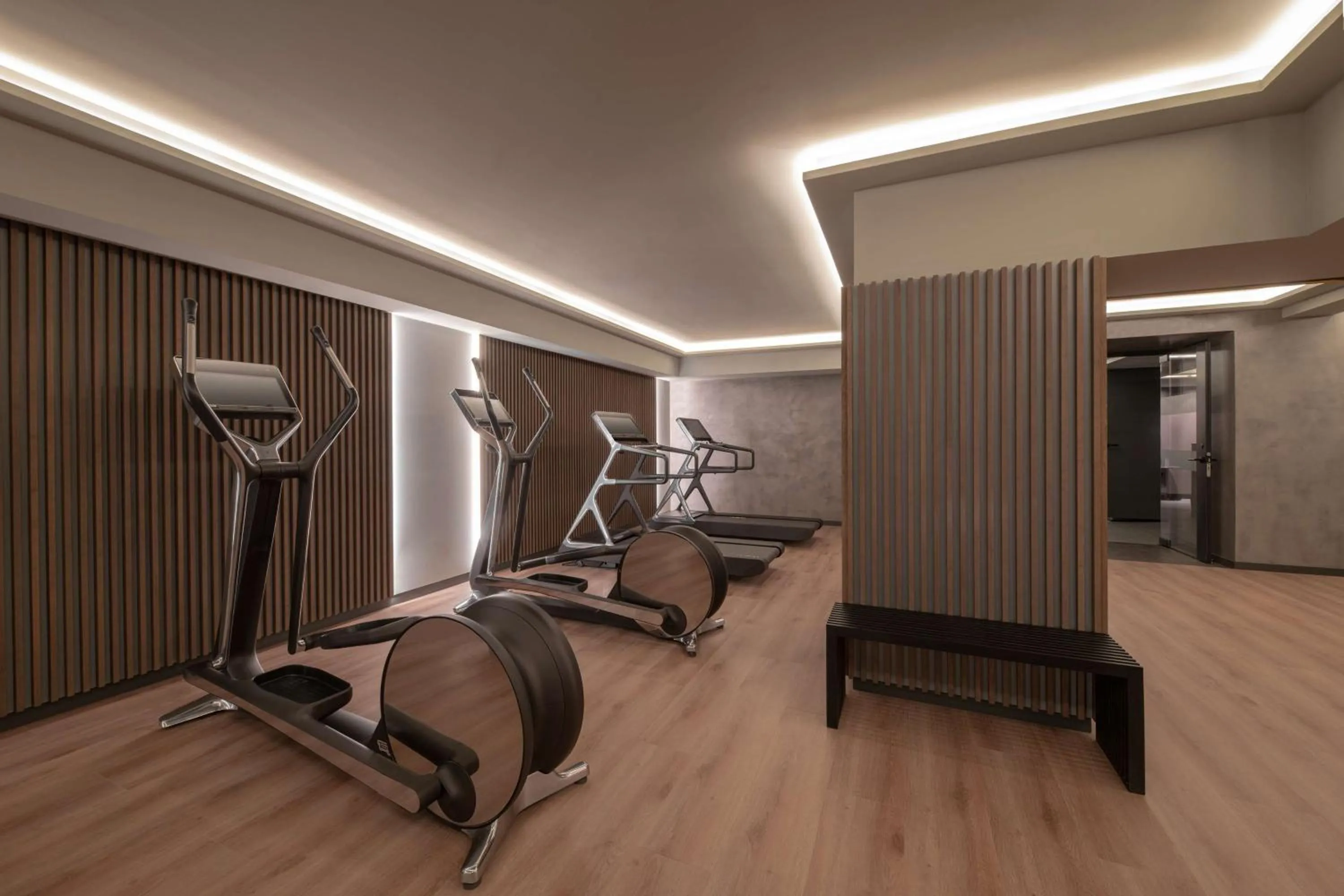 Fitness centre/facilities in Radisson Collection Bilbao