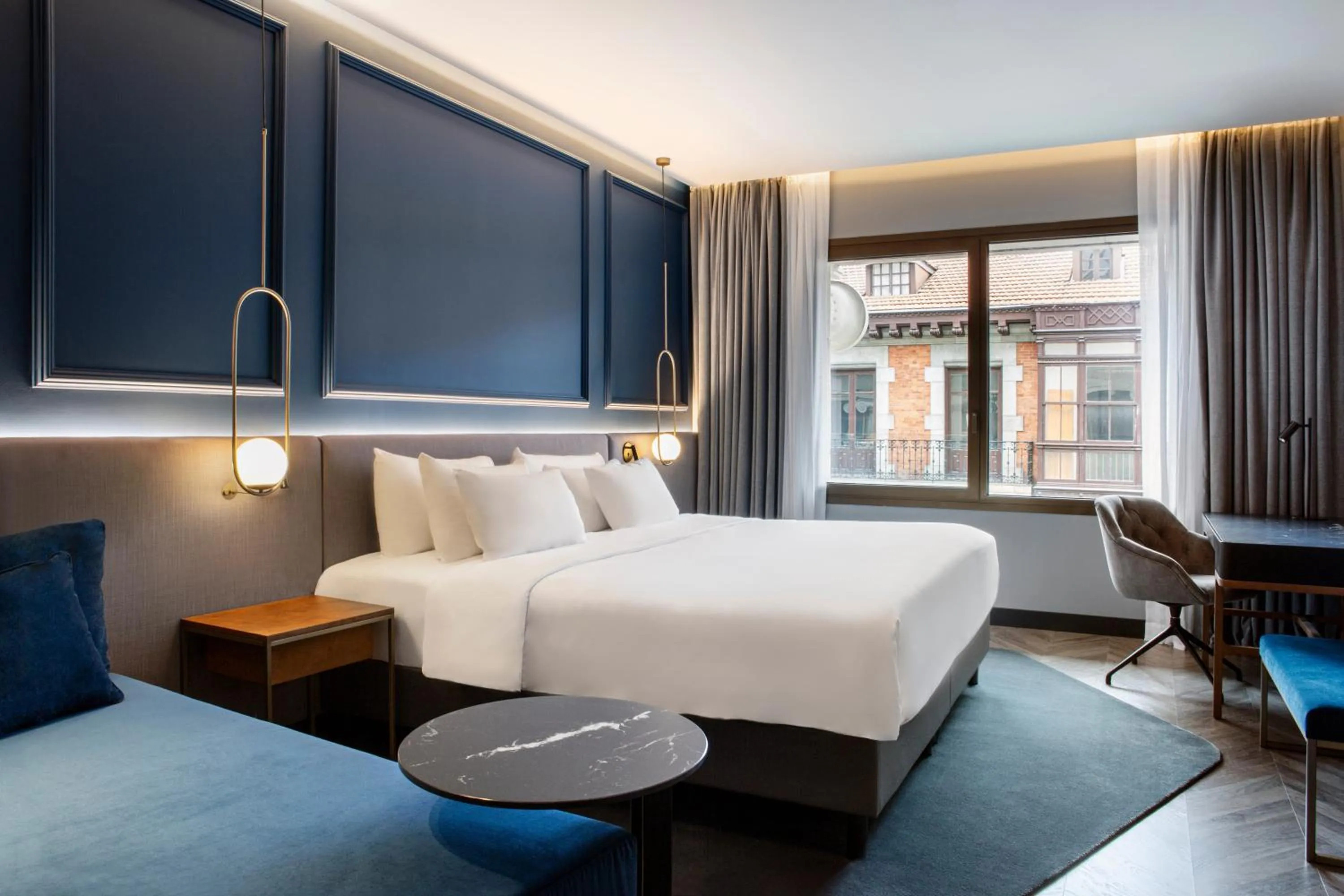 Bedroom, Bed in Radisson Collection Bilbao