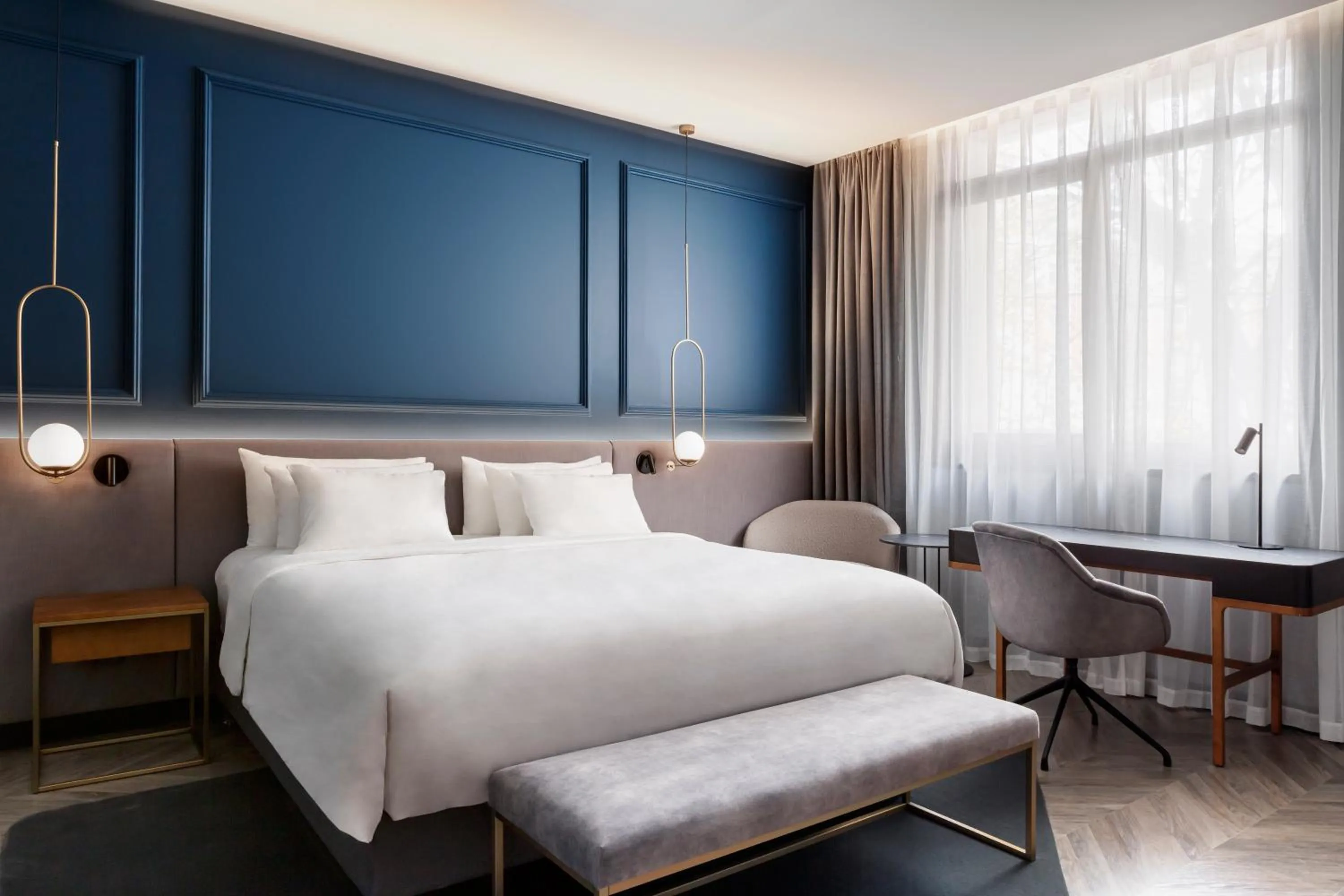 Bedroom, Bed in Radisson Collection Bilbao
