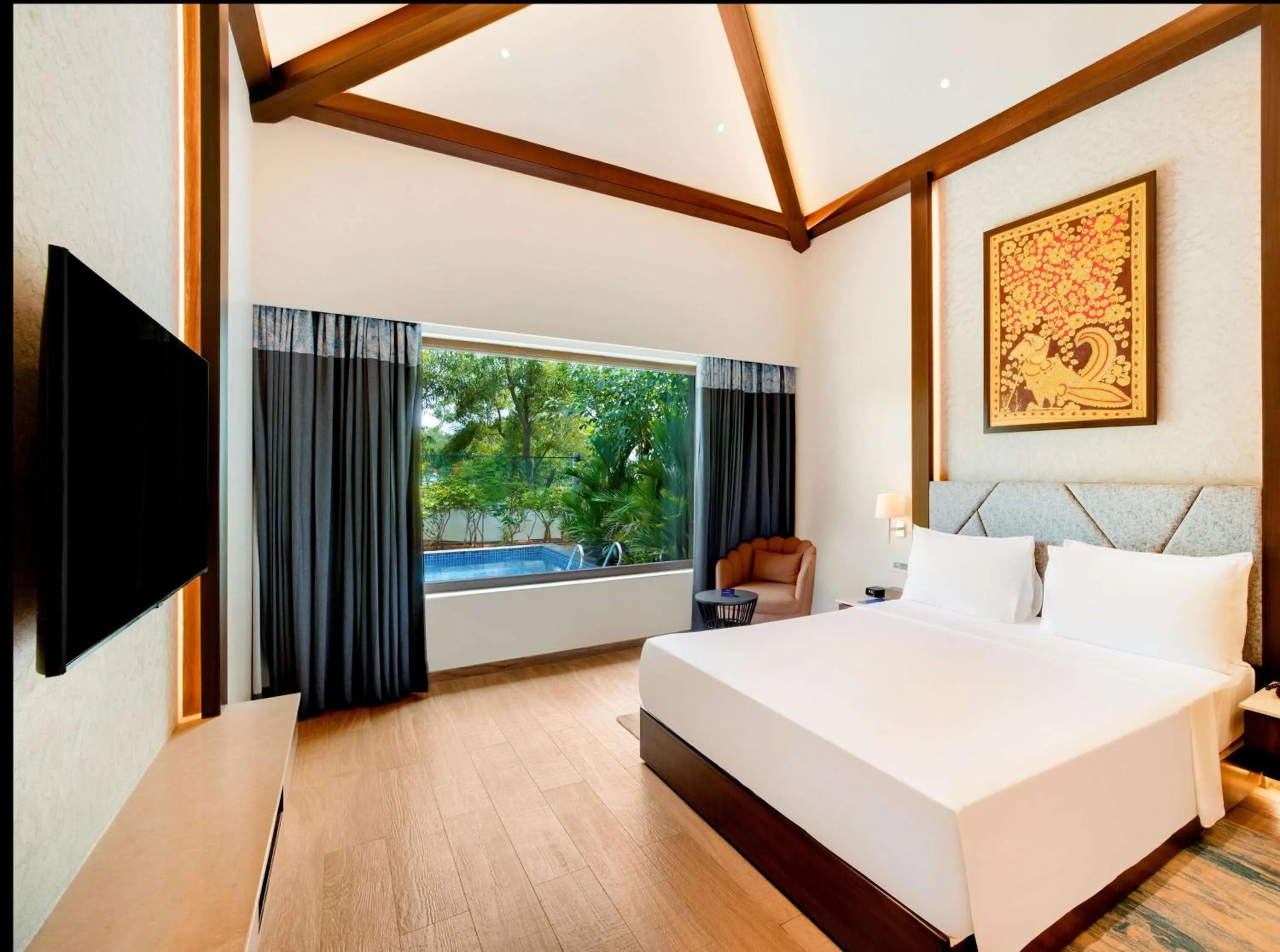 Photo of the whole room, Bed in Radisson Blu Resort Visakhapatnam