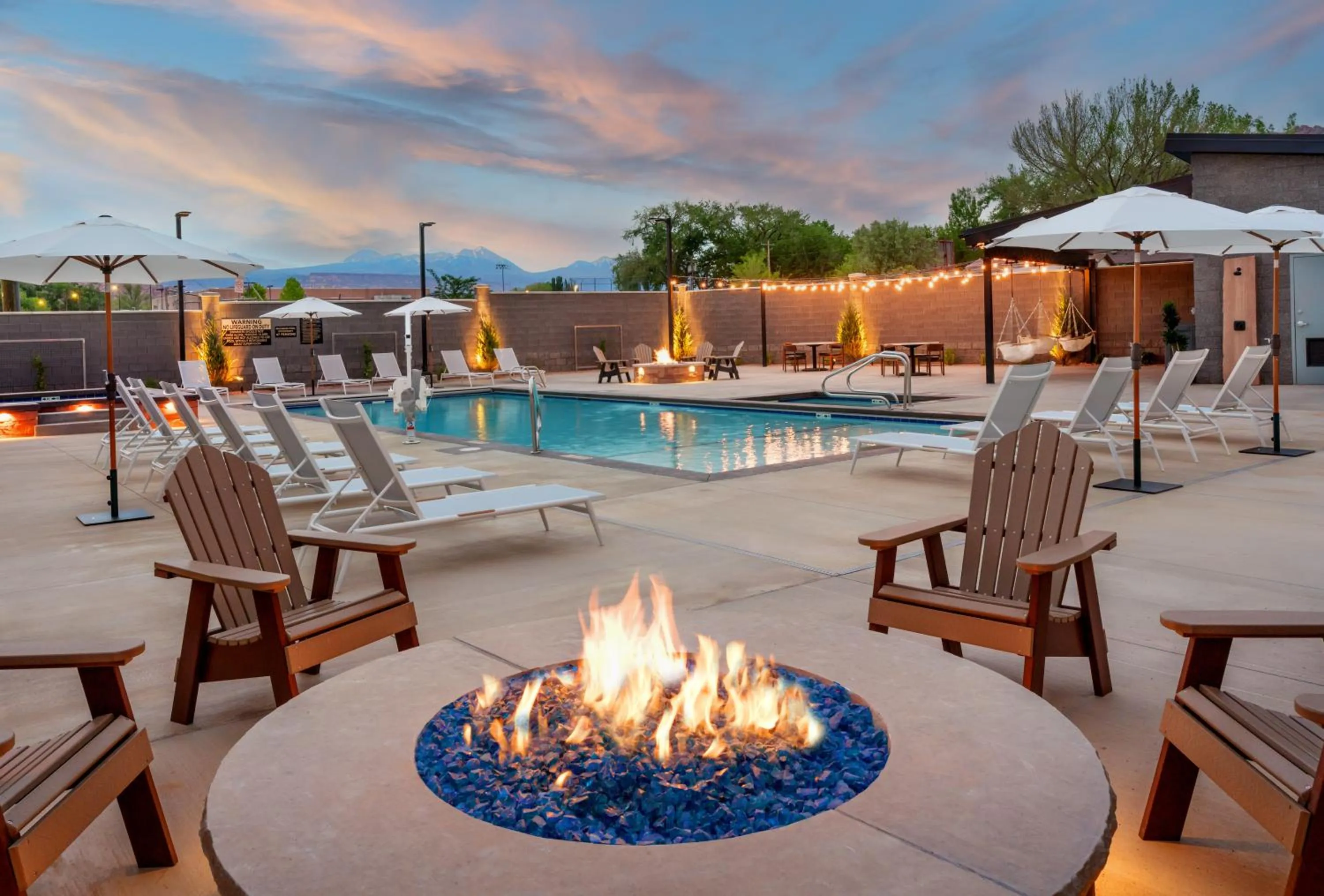 Swimming pool in Gravity Haus Moab
