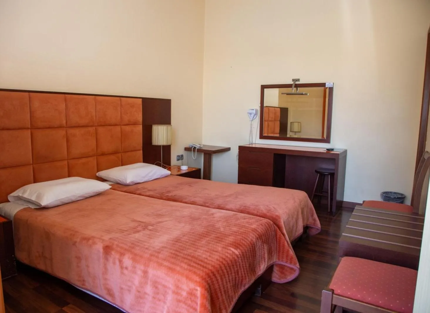 Bed in Hotel Lefkadi