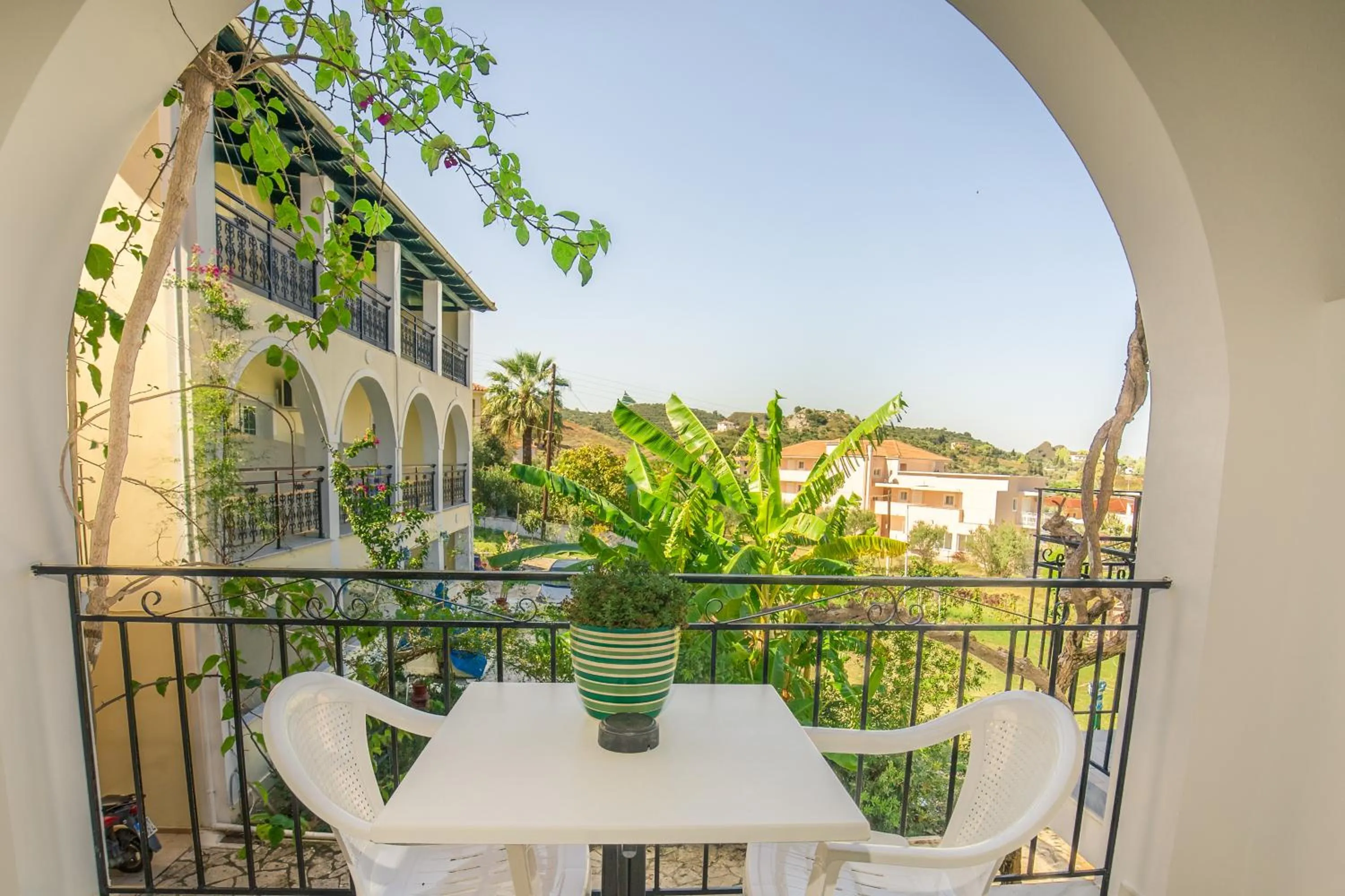 Balcony/Terrace in All In Krinas Apart-Hotel