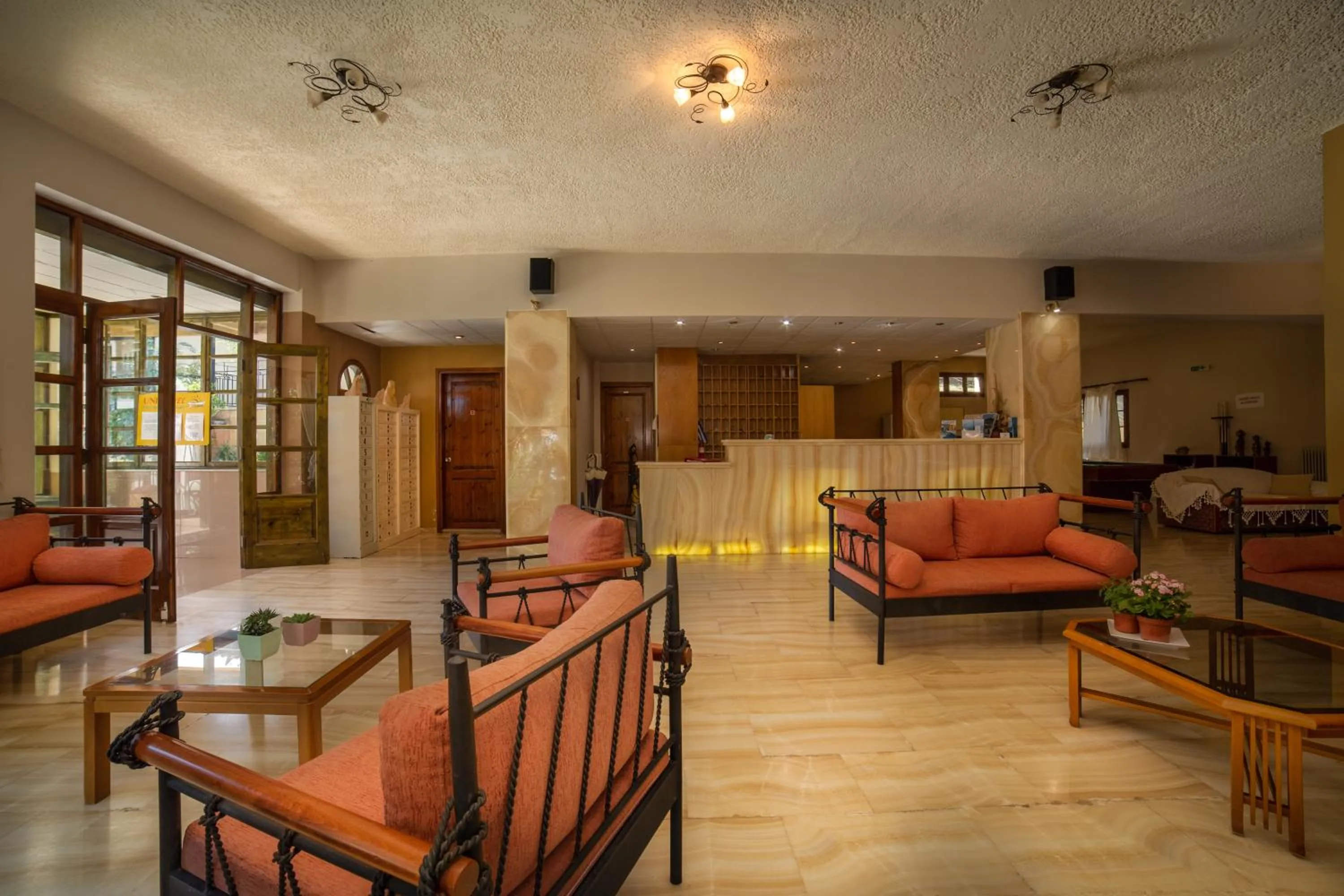 Lobby or reception in All In Krinas Apart-Hotel