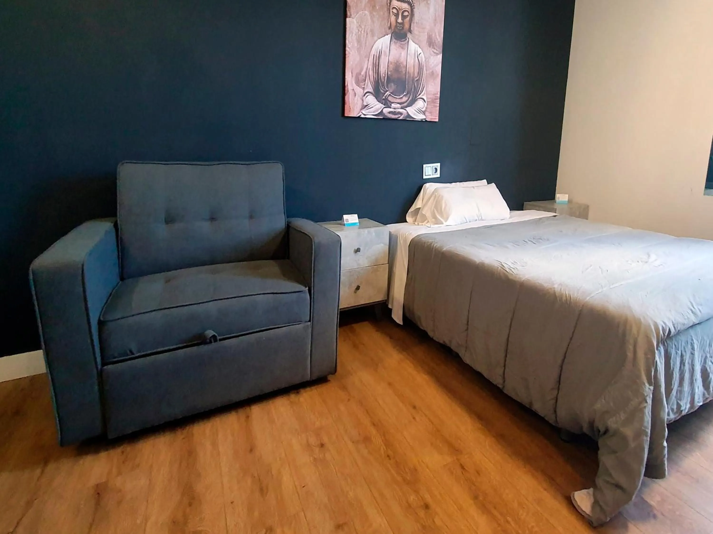 Bed in Apartamentos Santander Maliaño Suites 3000