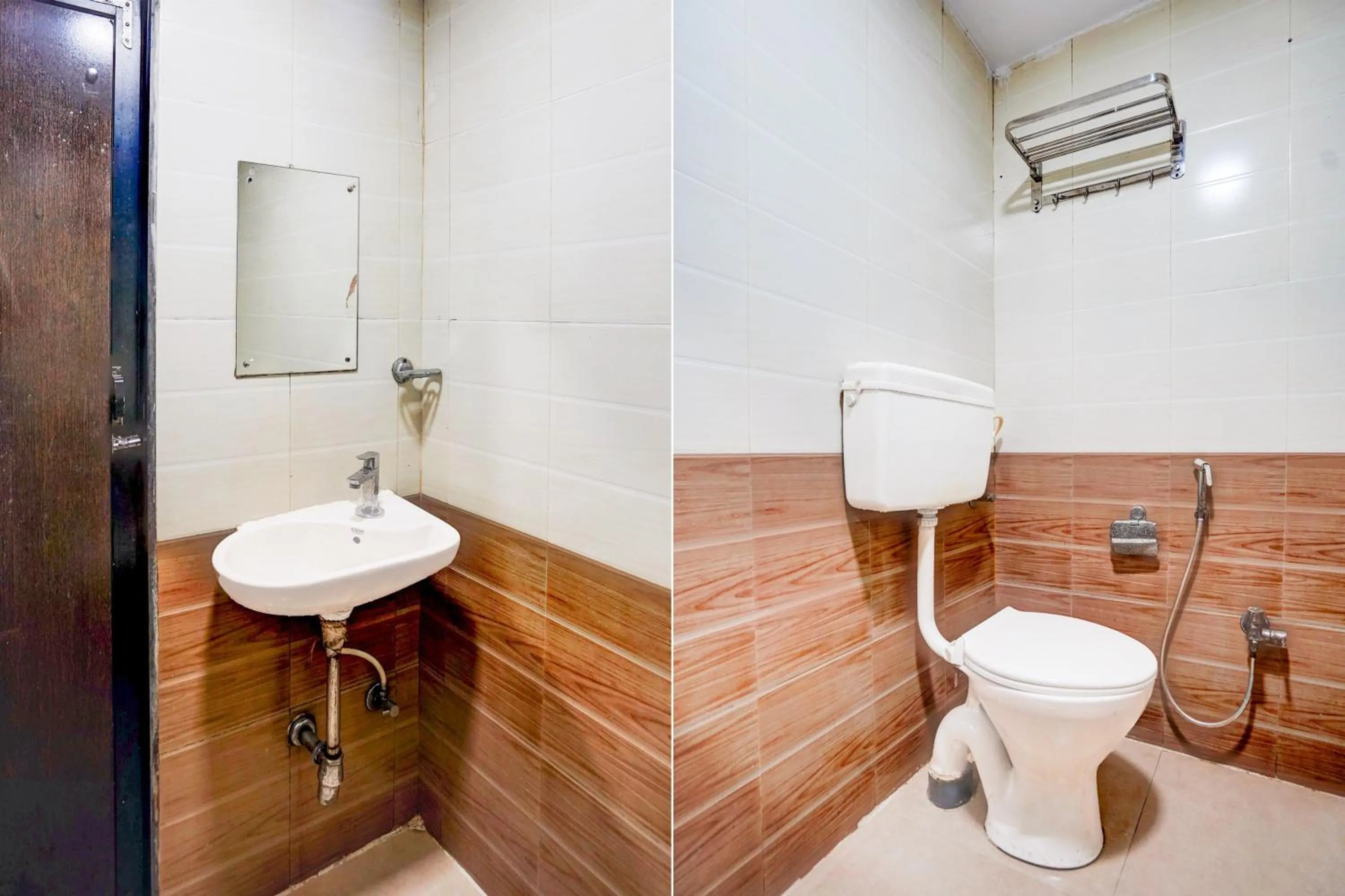 Bathroom in Hotel O The Om Sai Residency