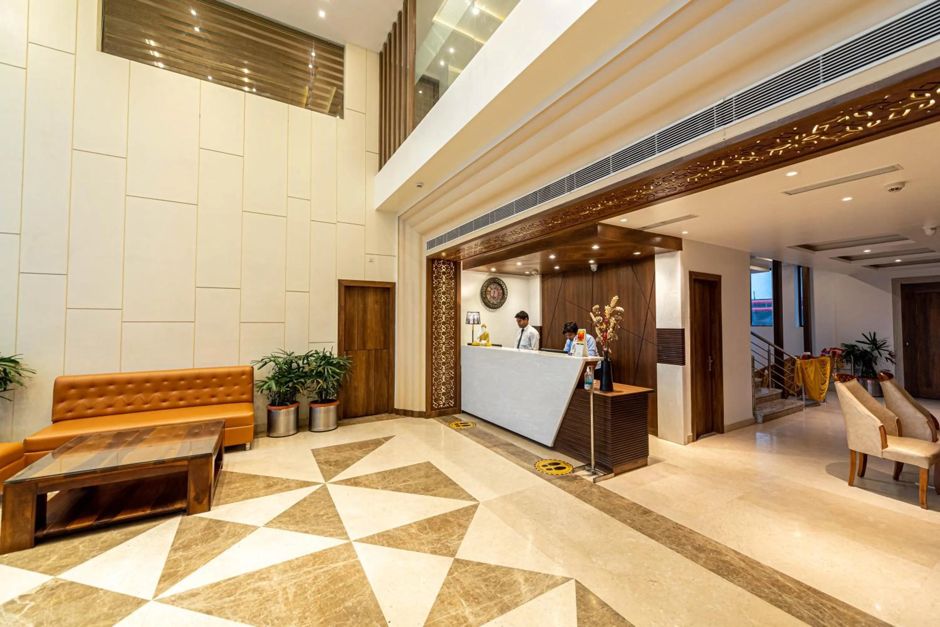 Lobby or reception in The Elite Lucknow Convention Hotel