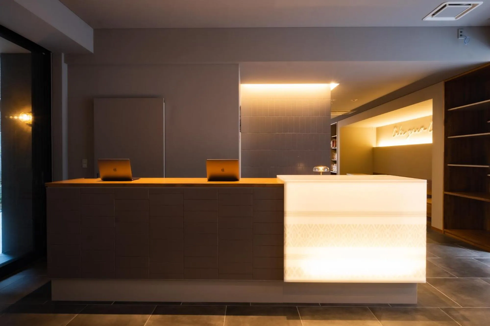 Lobby or reception in &HOTEL HAKATA