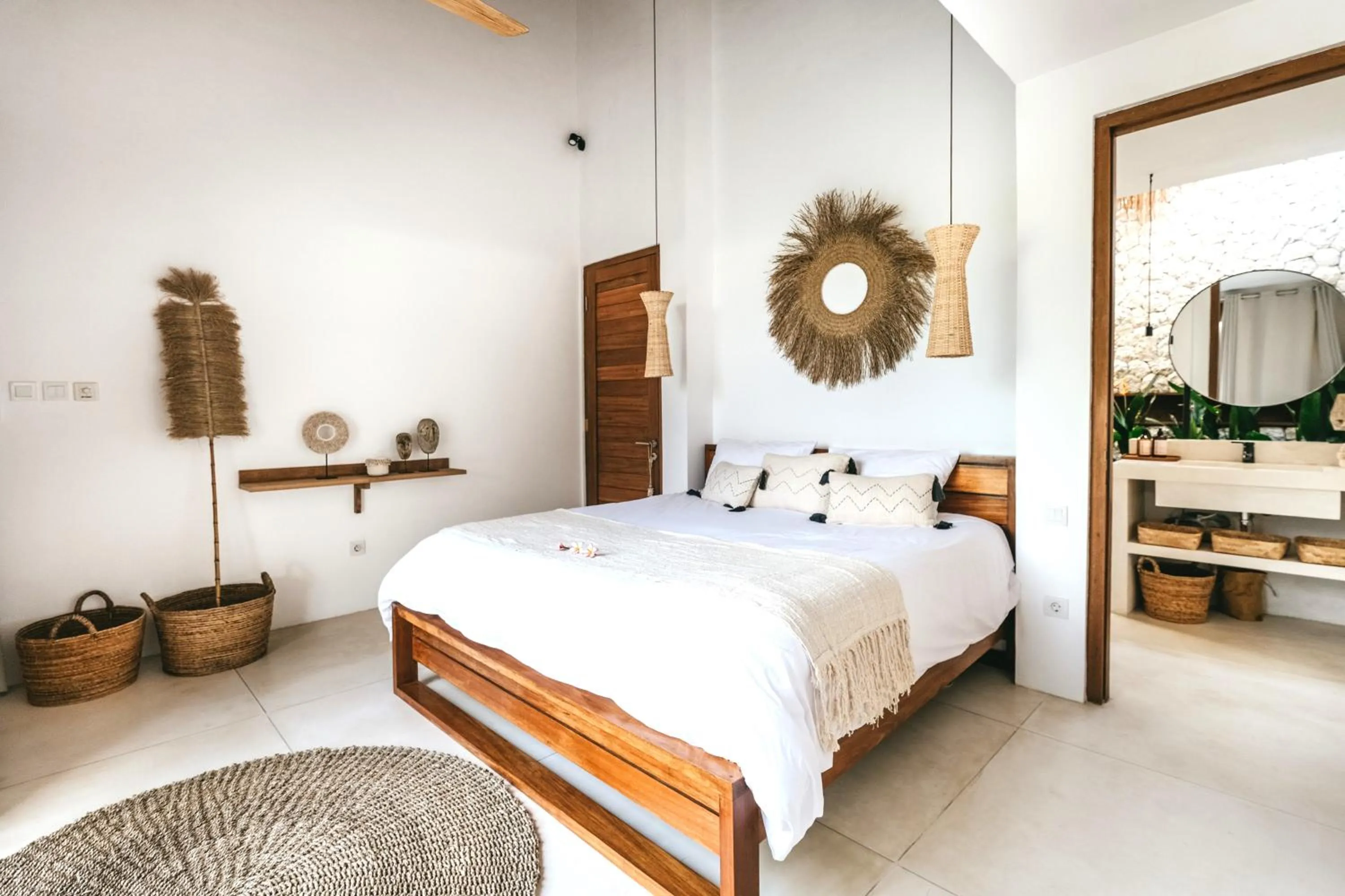 Bed in MODJO Villas Bingin