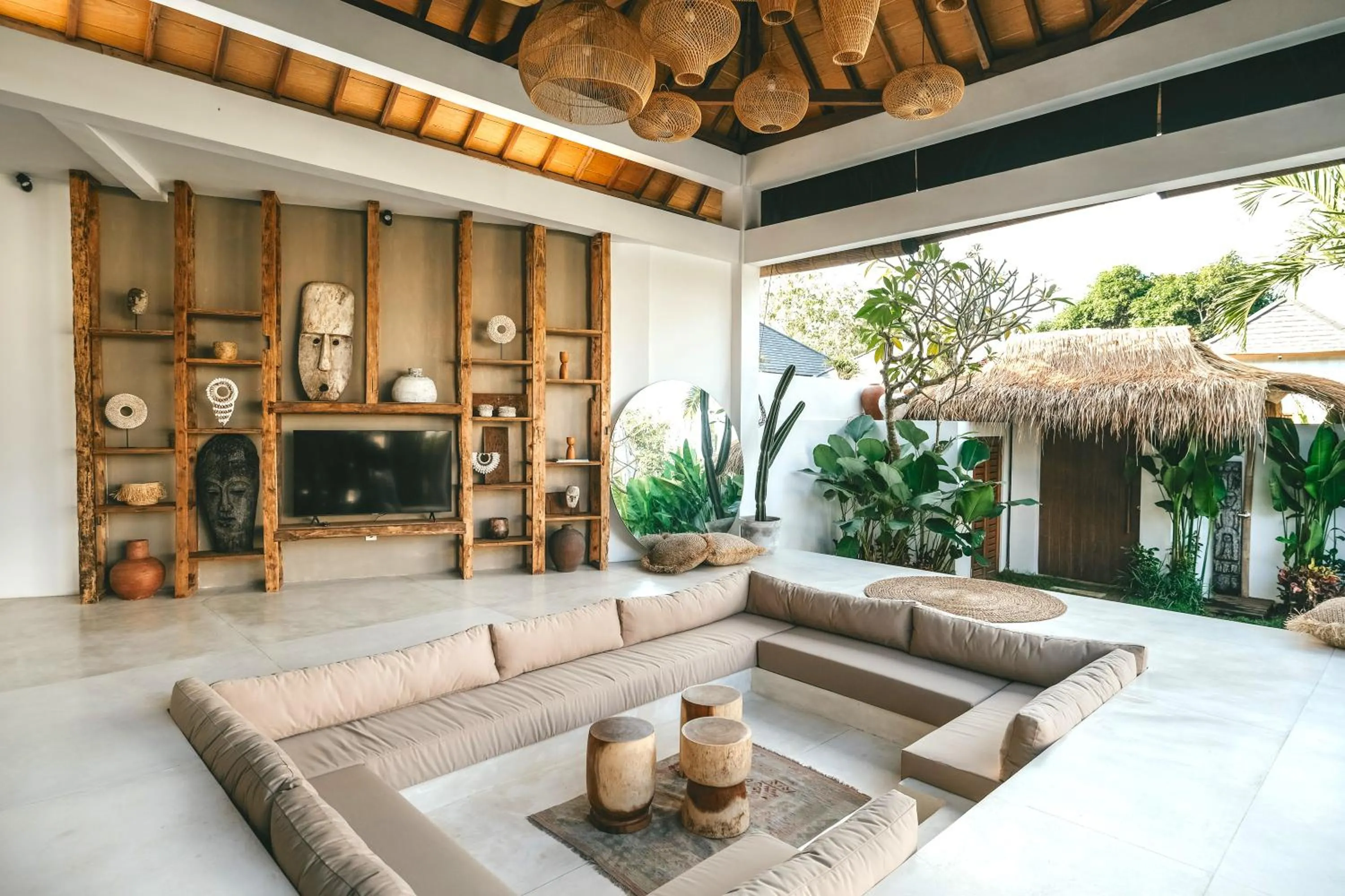 Seating area in MODJO Villas Bingin