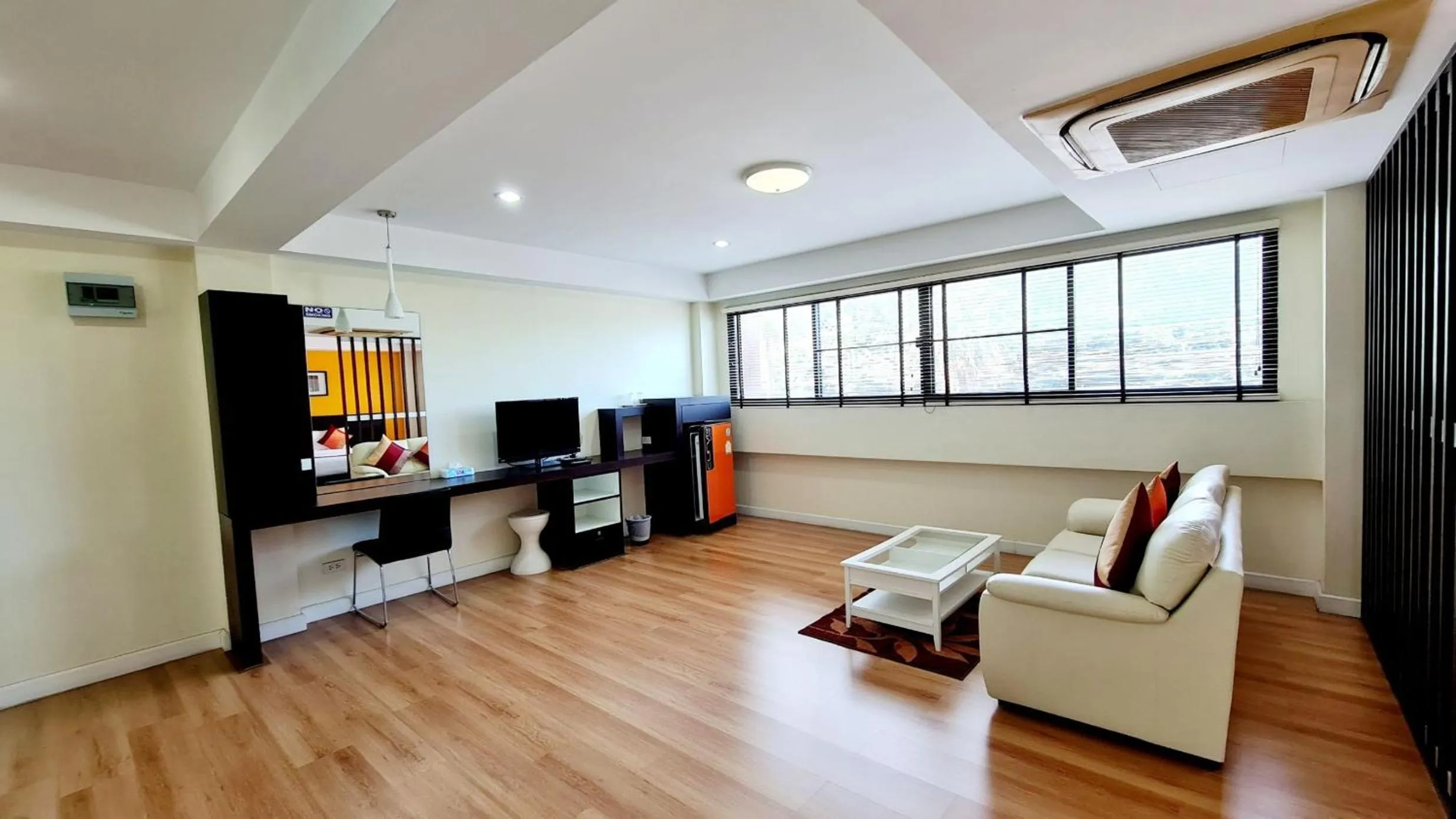 Seating area in TP House at town