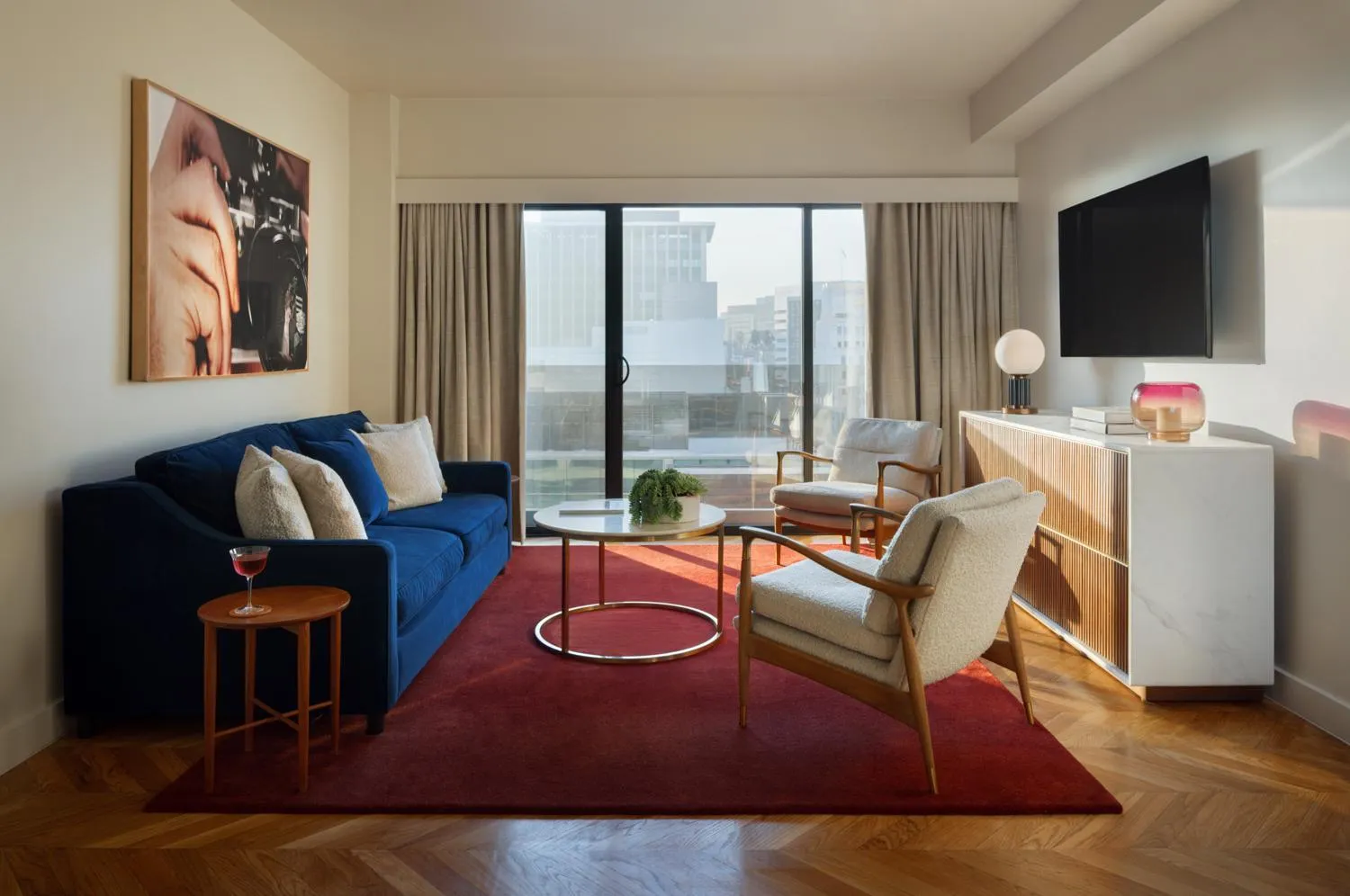 Living room in SIXTY Beverly Hills