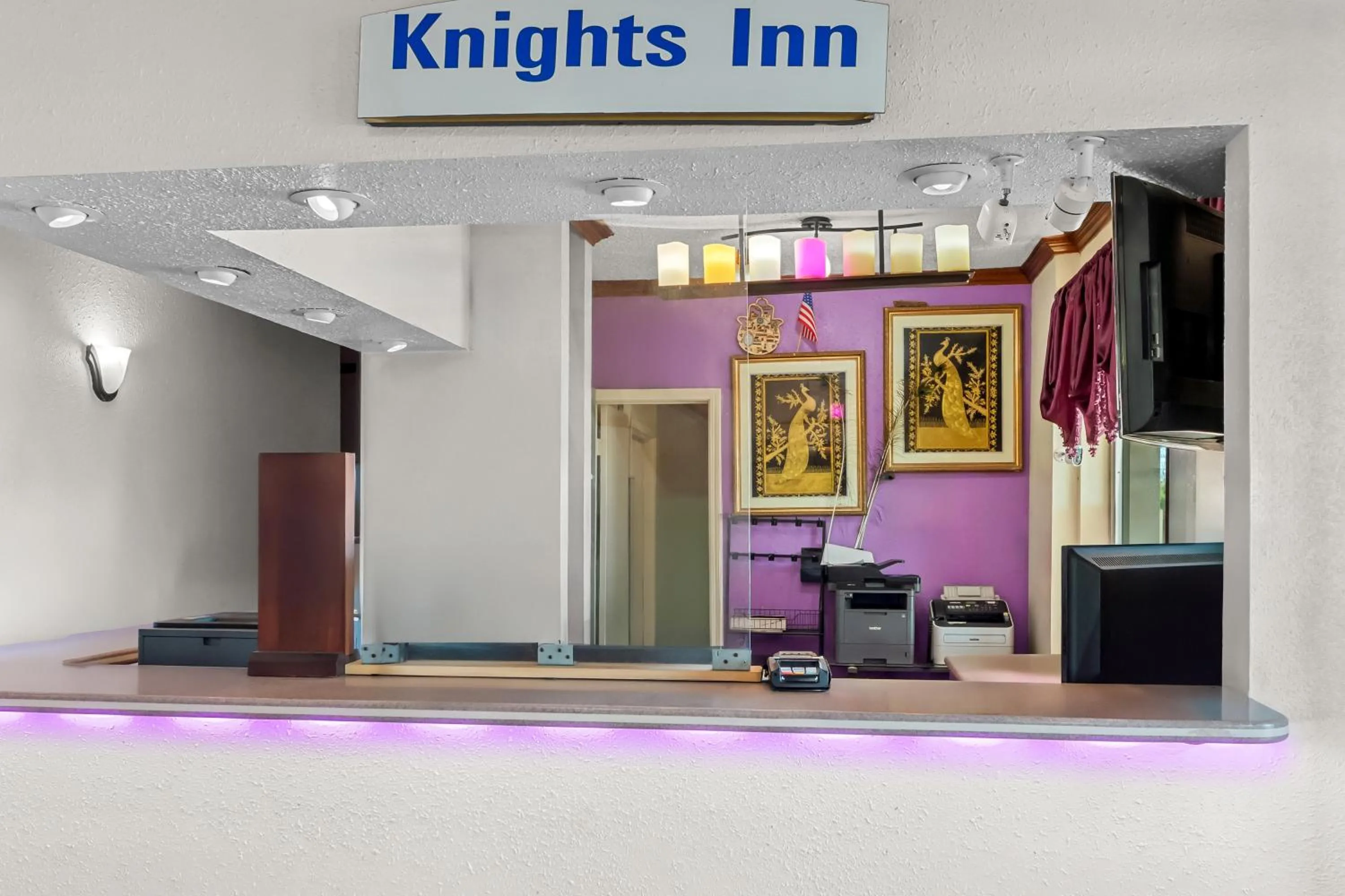 Property logo or sign in Knights Inn San Antonio near Frost Bank Center