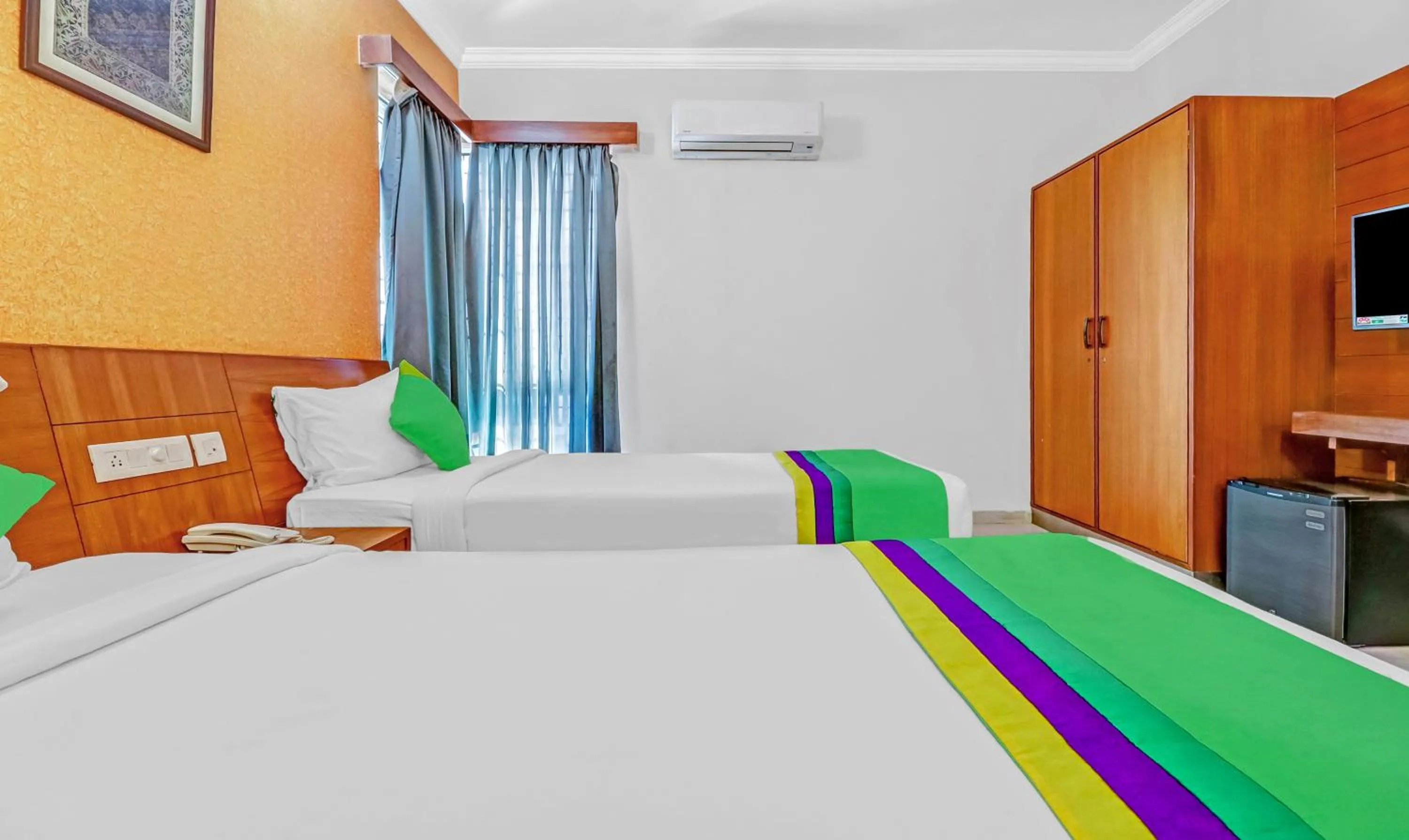Bedroom, Bed in Treebo The Grand Skyla Marathahalli