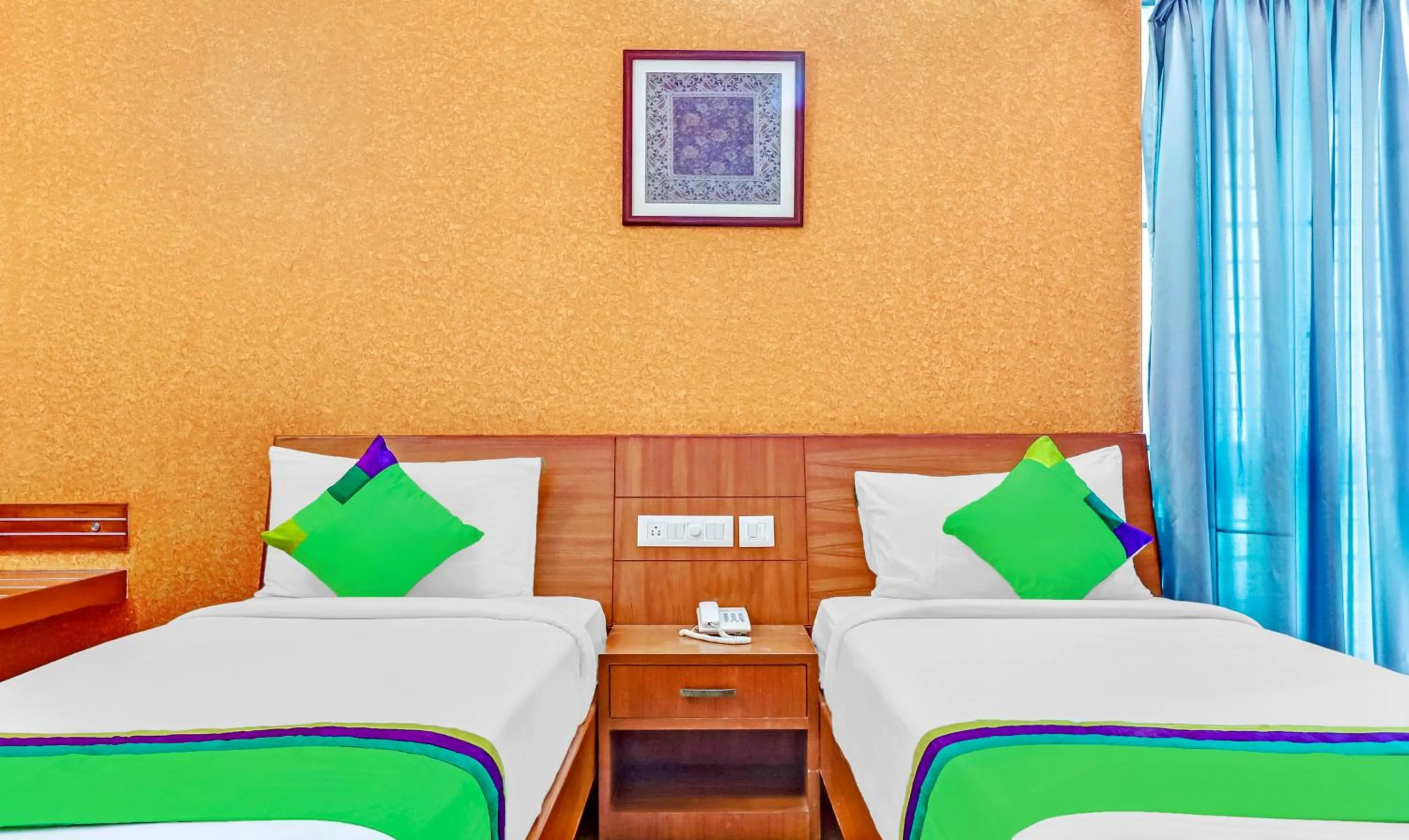 Bedroom, Bed in Treebo The Grand Skyla Marathahalli