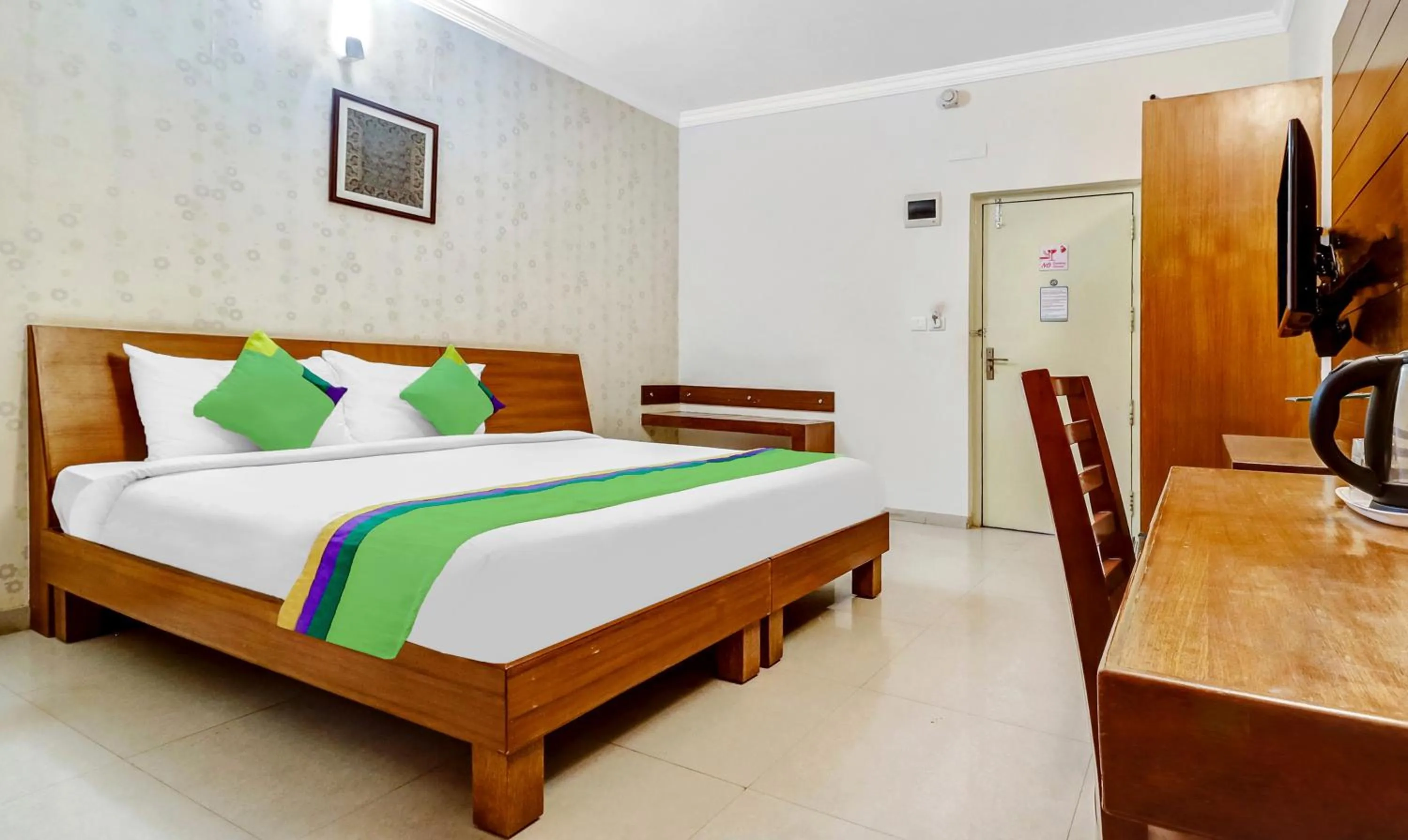 Bedroom, Bed in Treebo The Grand Skyla Marathahalli