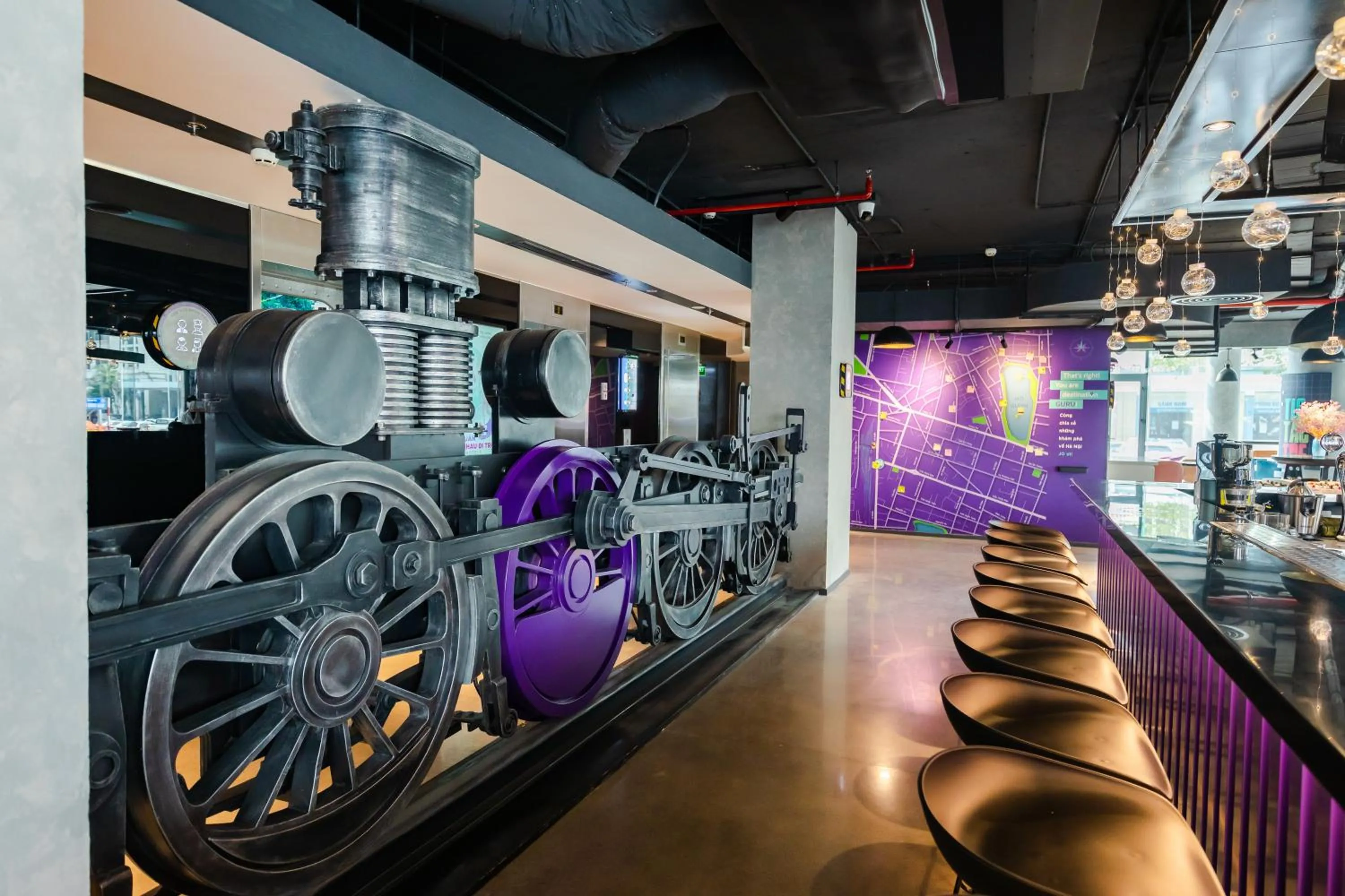 Seating area in SOJO Hotel Ga Hanoi