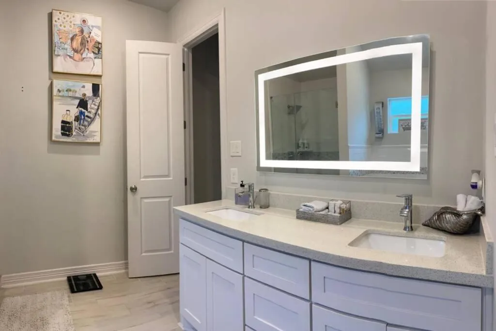 Bathroom in Updated Home, King bed suite Gated Free Parking
