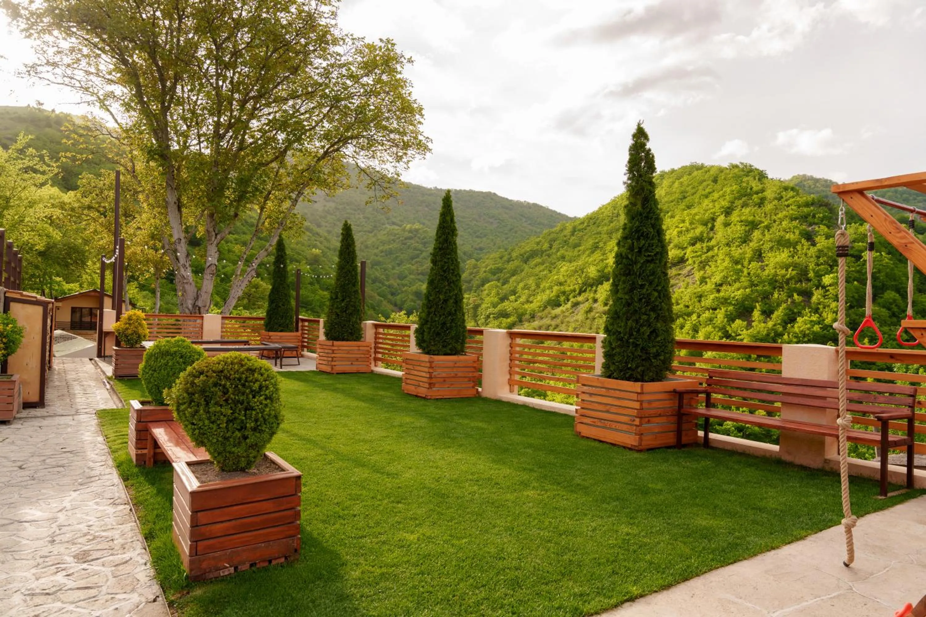 Garden view in DiliVita Rest House