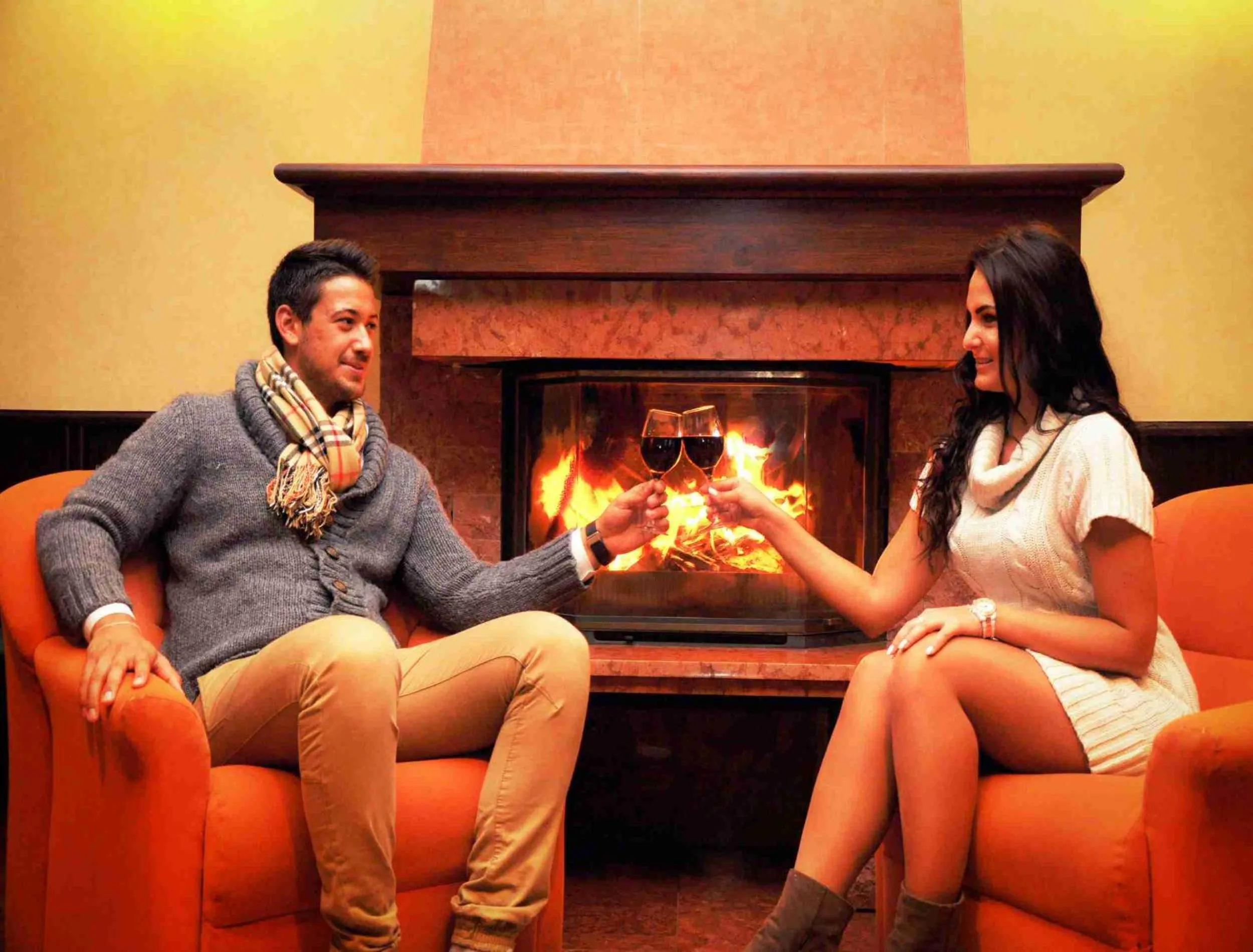 Communal lounge/ TV room in Hotel Lövér Sopron