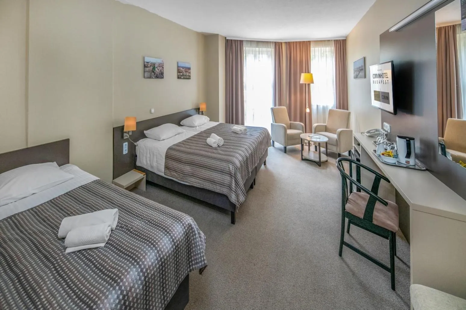 Bedroom, Bed in Corvin Hotel Budapest Corvin Wing