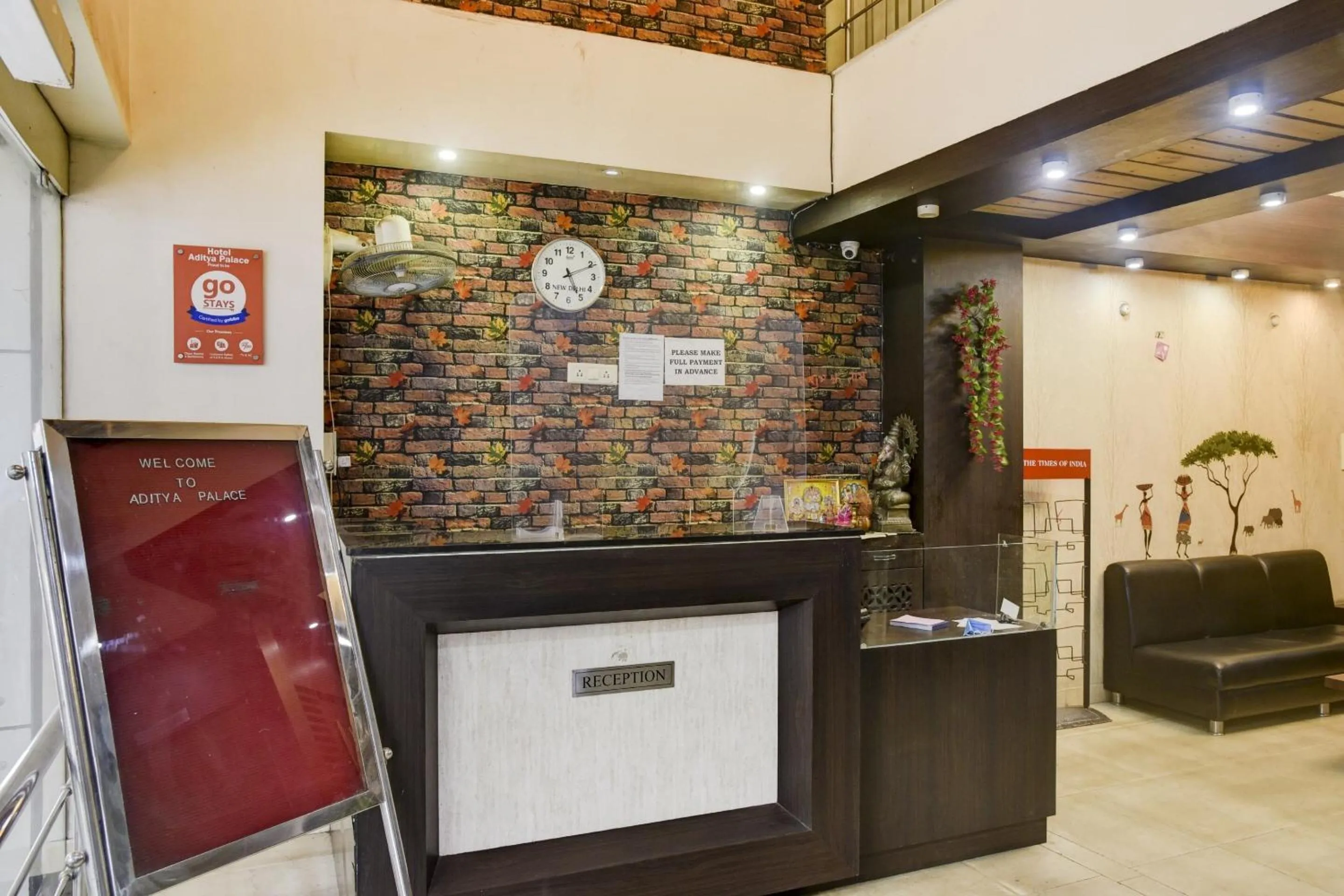 Lobby or reception in Hotel O Aditya Palace