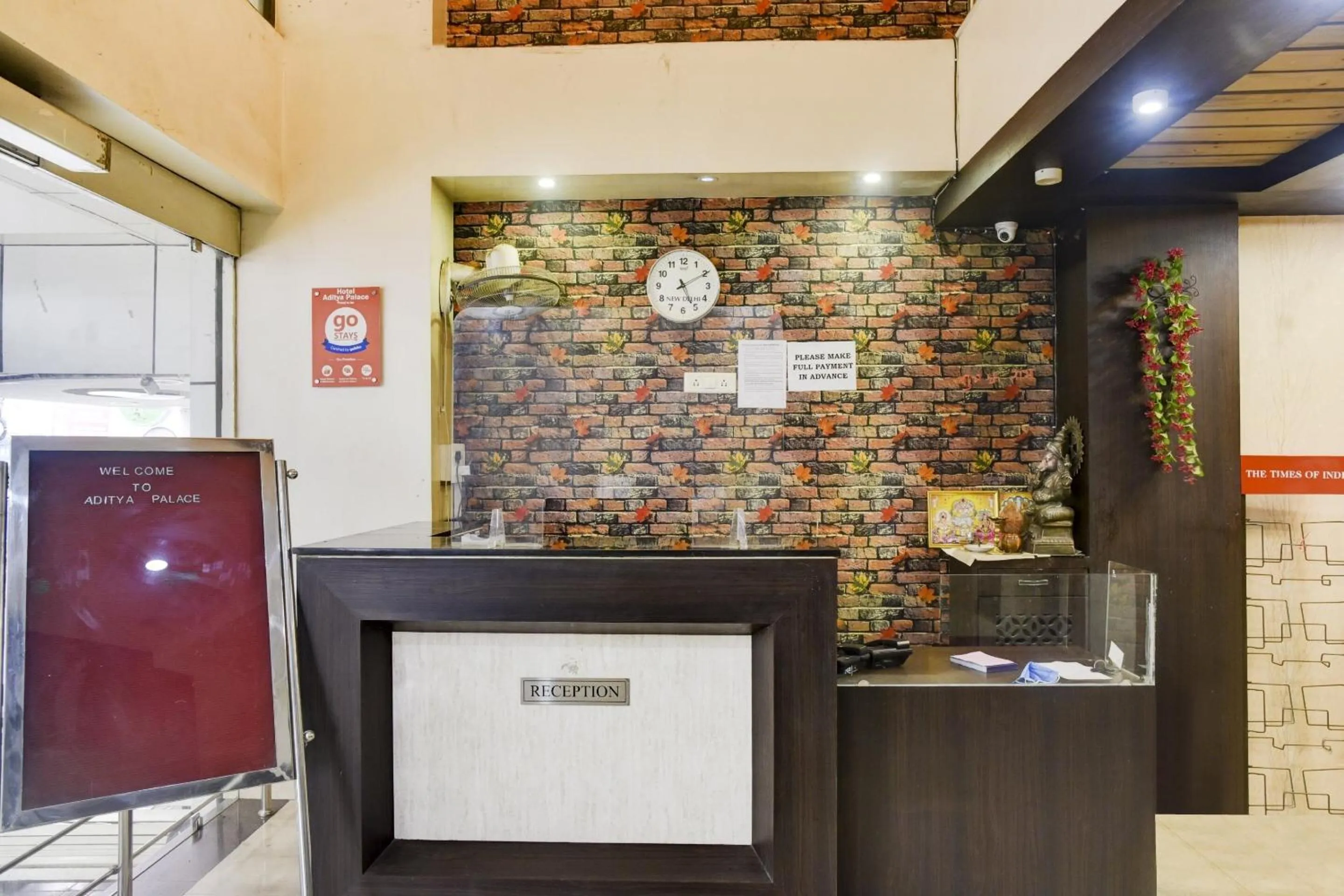 Lobby or reception in Hotel O Aditya Palace