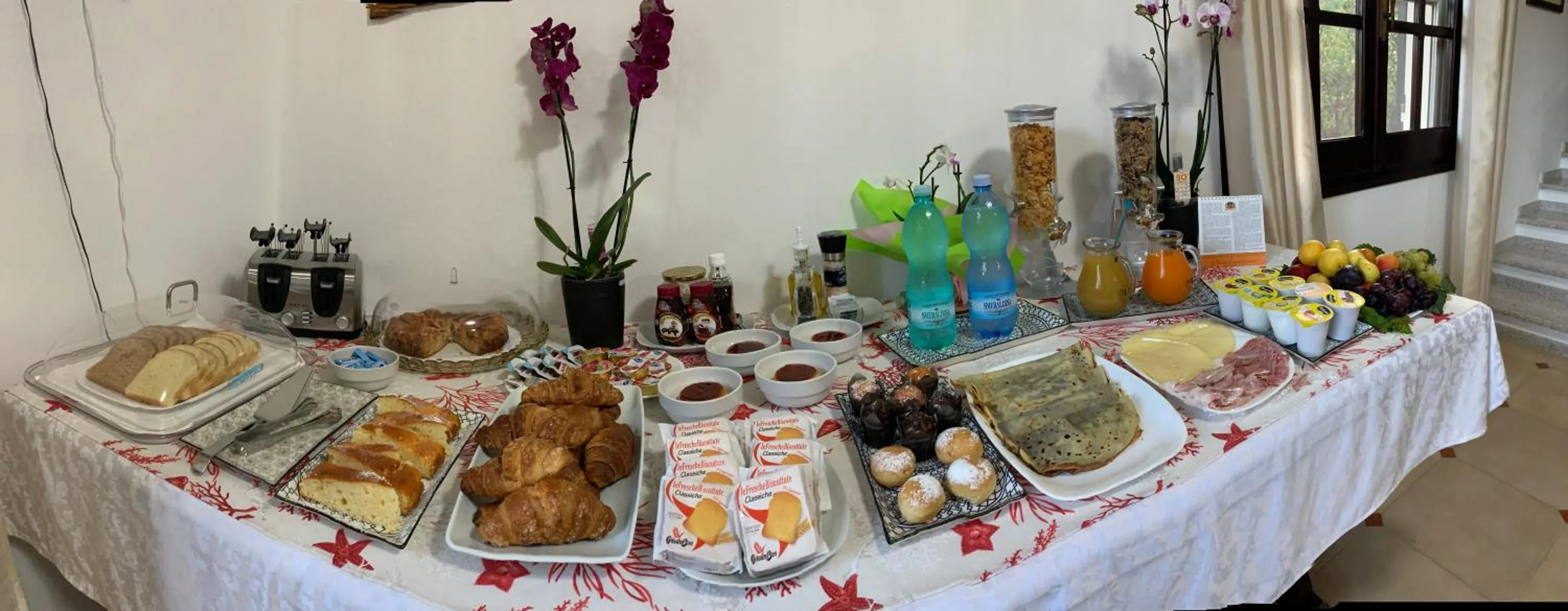 Food and drinks in B&B Bentu de Mari