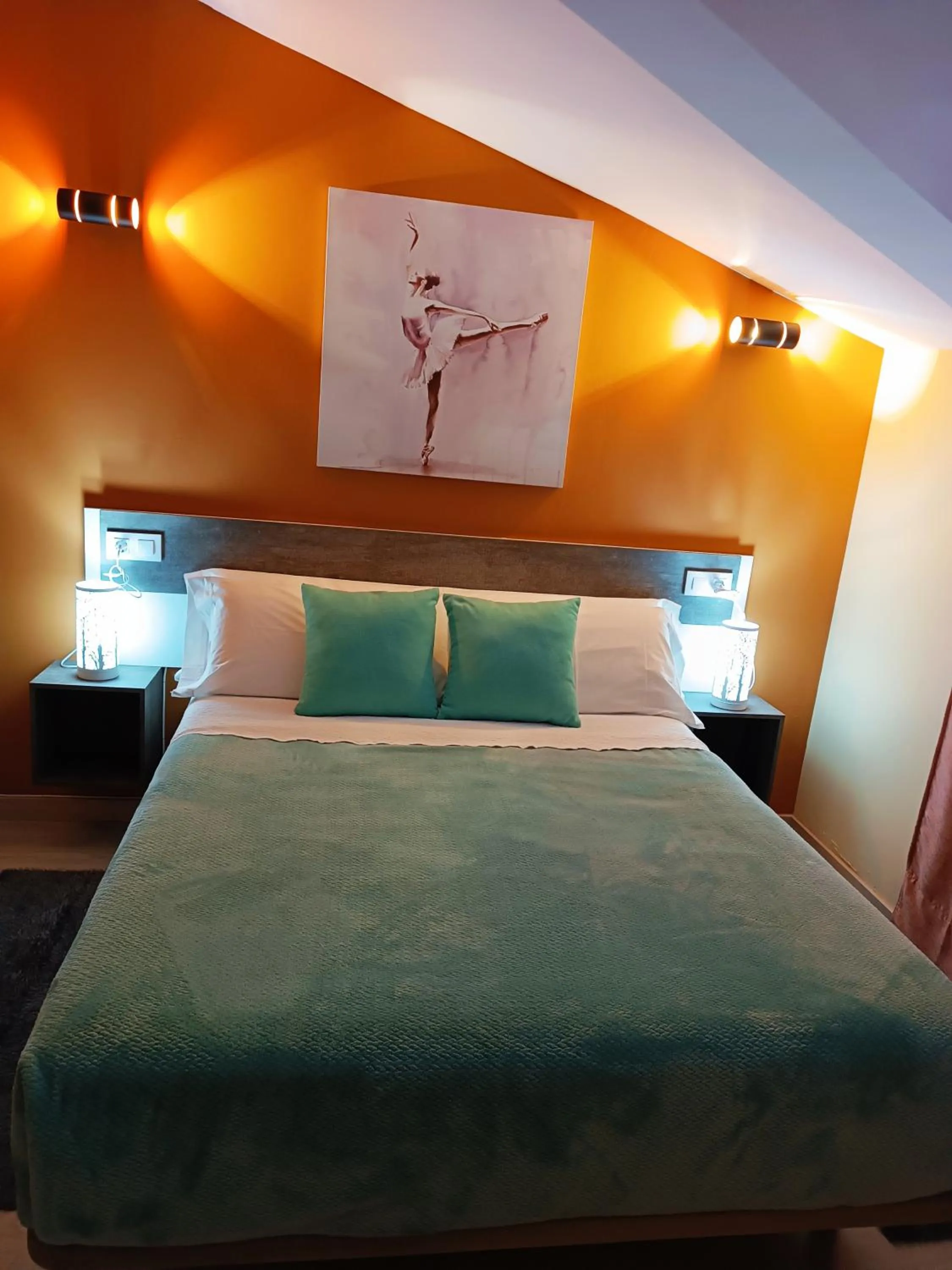 Bed in Hotel Alma Rosa