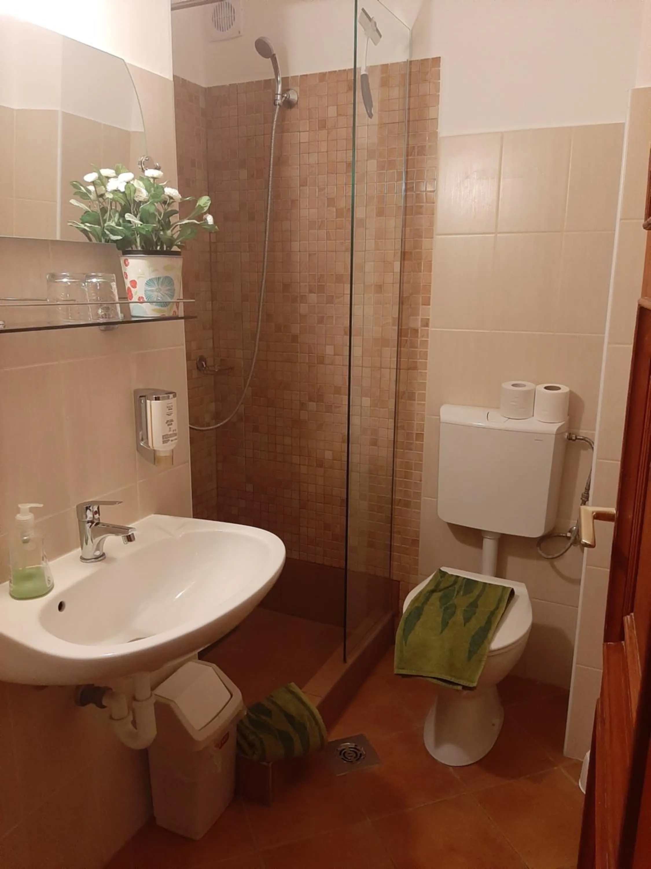 Shower in HELIOS Hotel Apartments