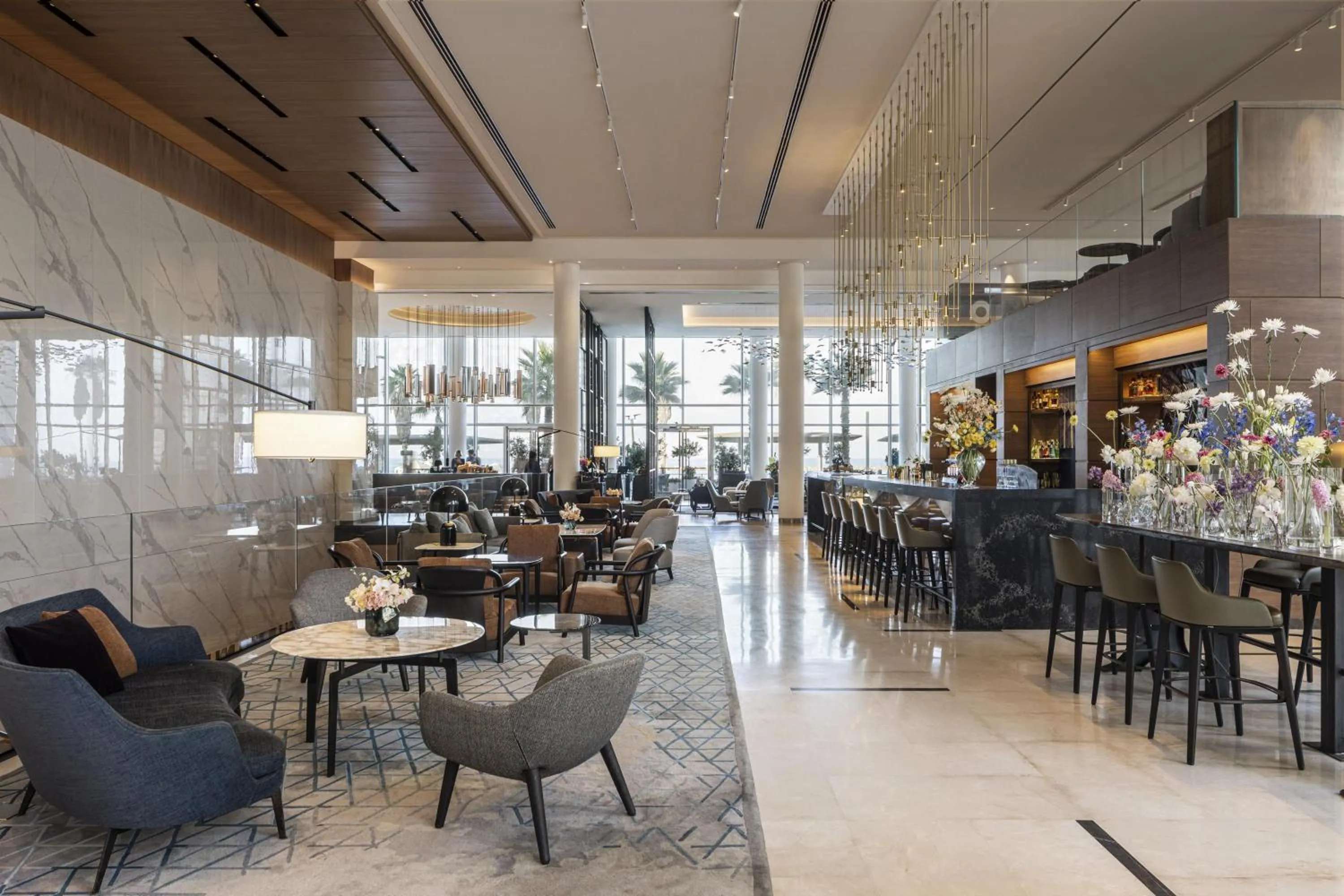 Lounge or bar in The David Kempinski Tel Aviv