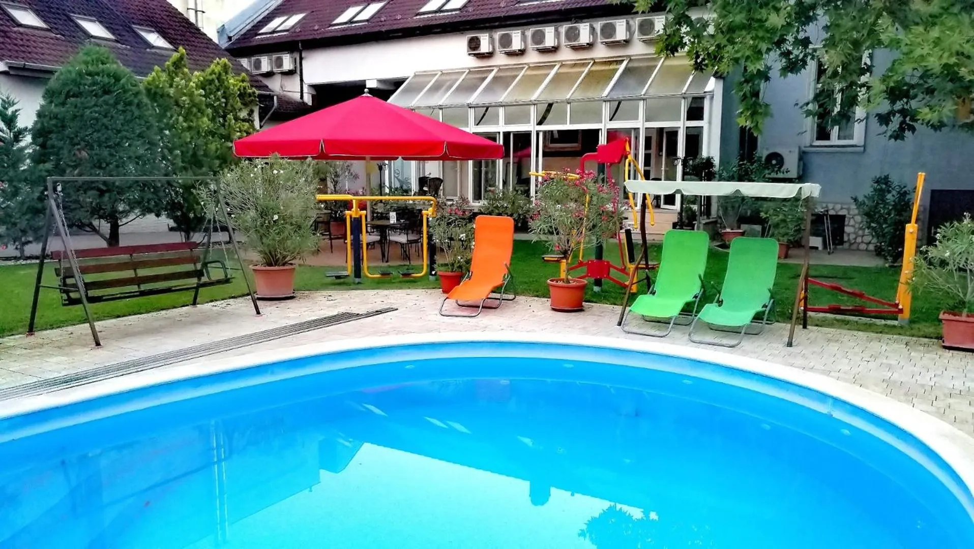 Garden in Hotel Manzard Panzio