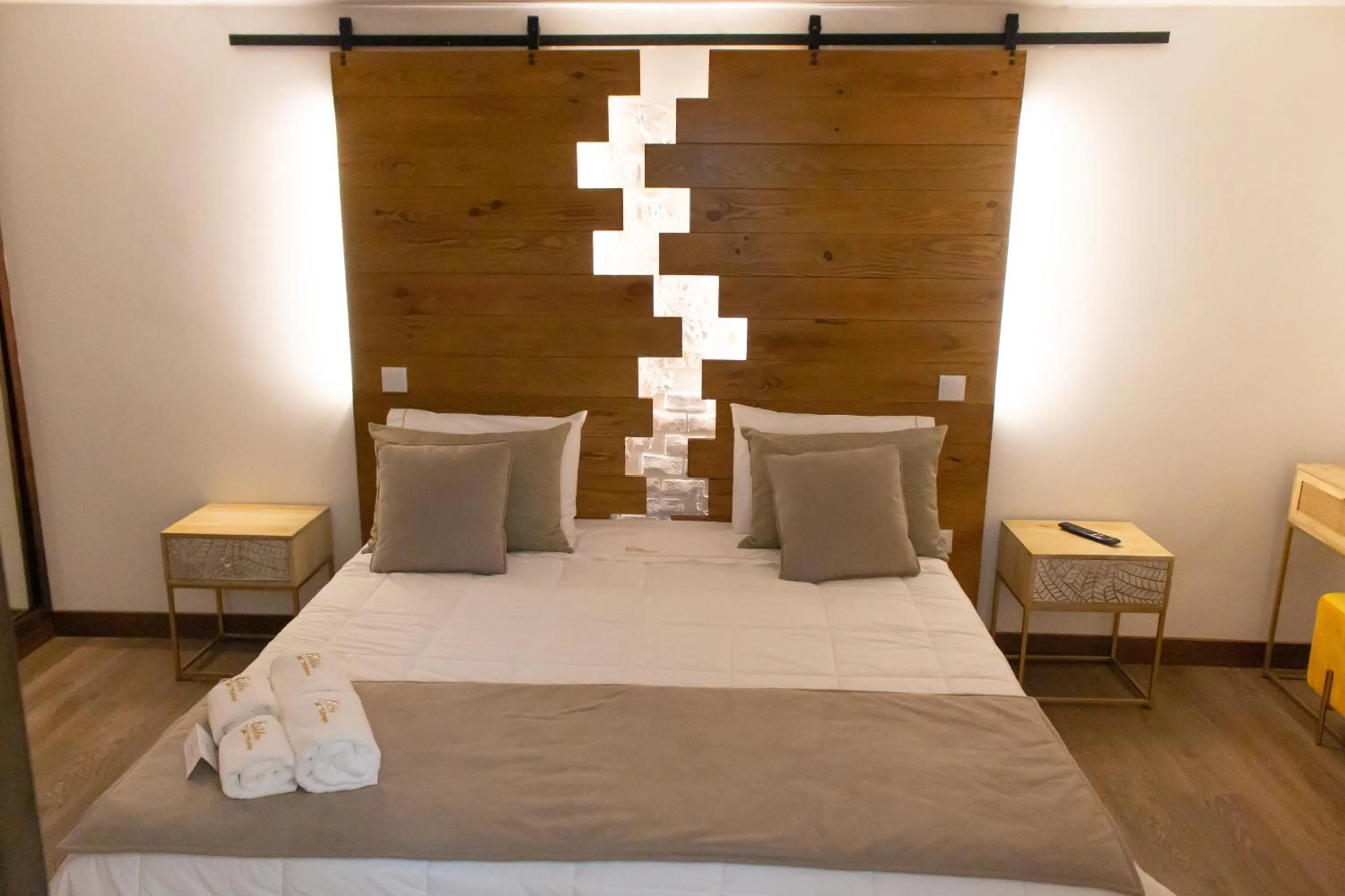 Bed in Golden Mirror