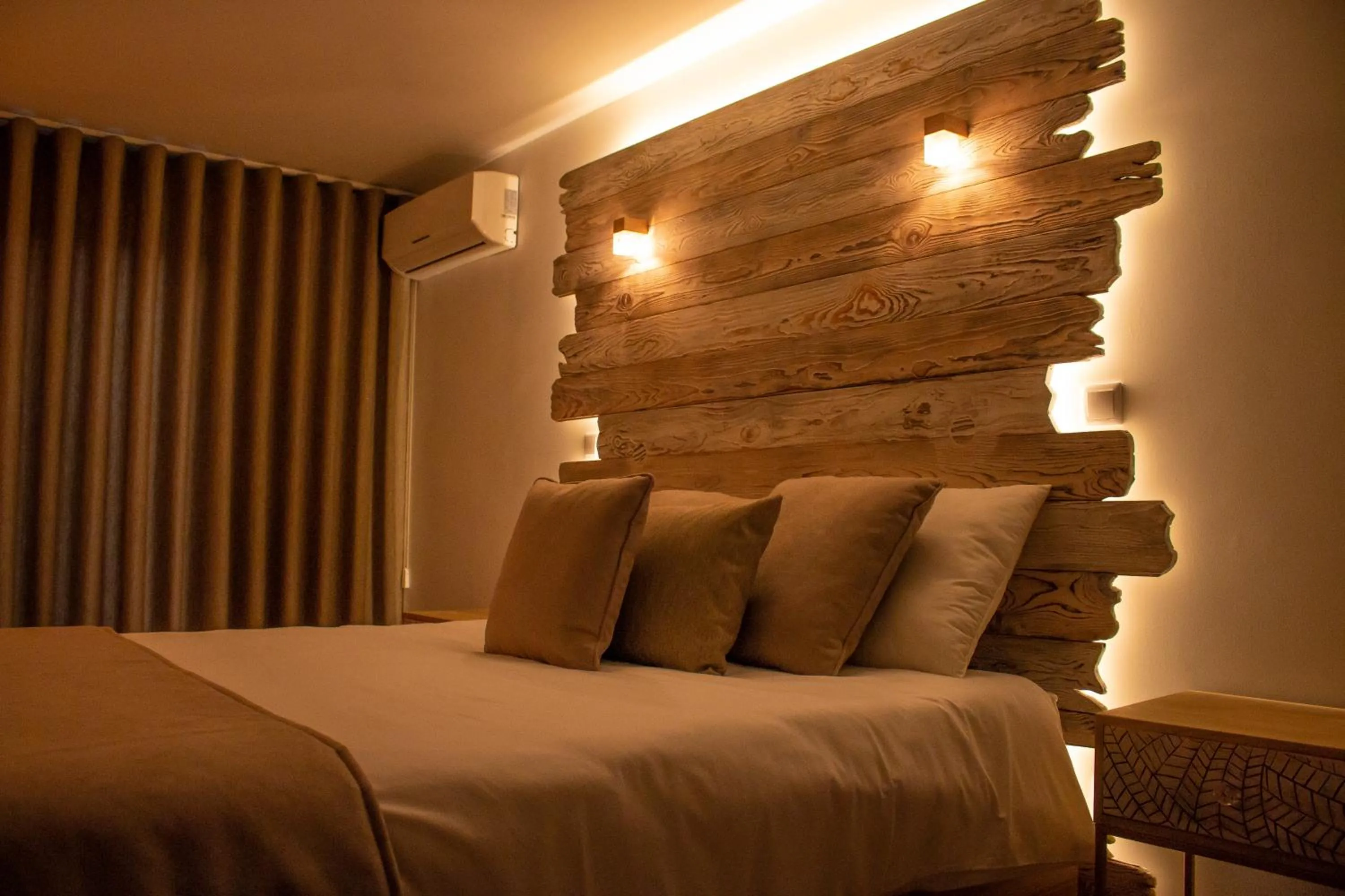 Bed in Golden Mirror