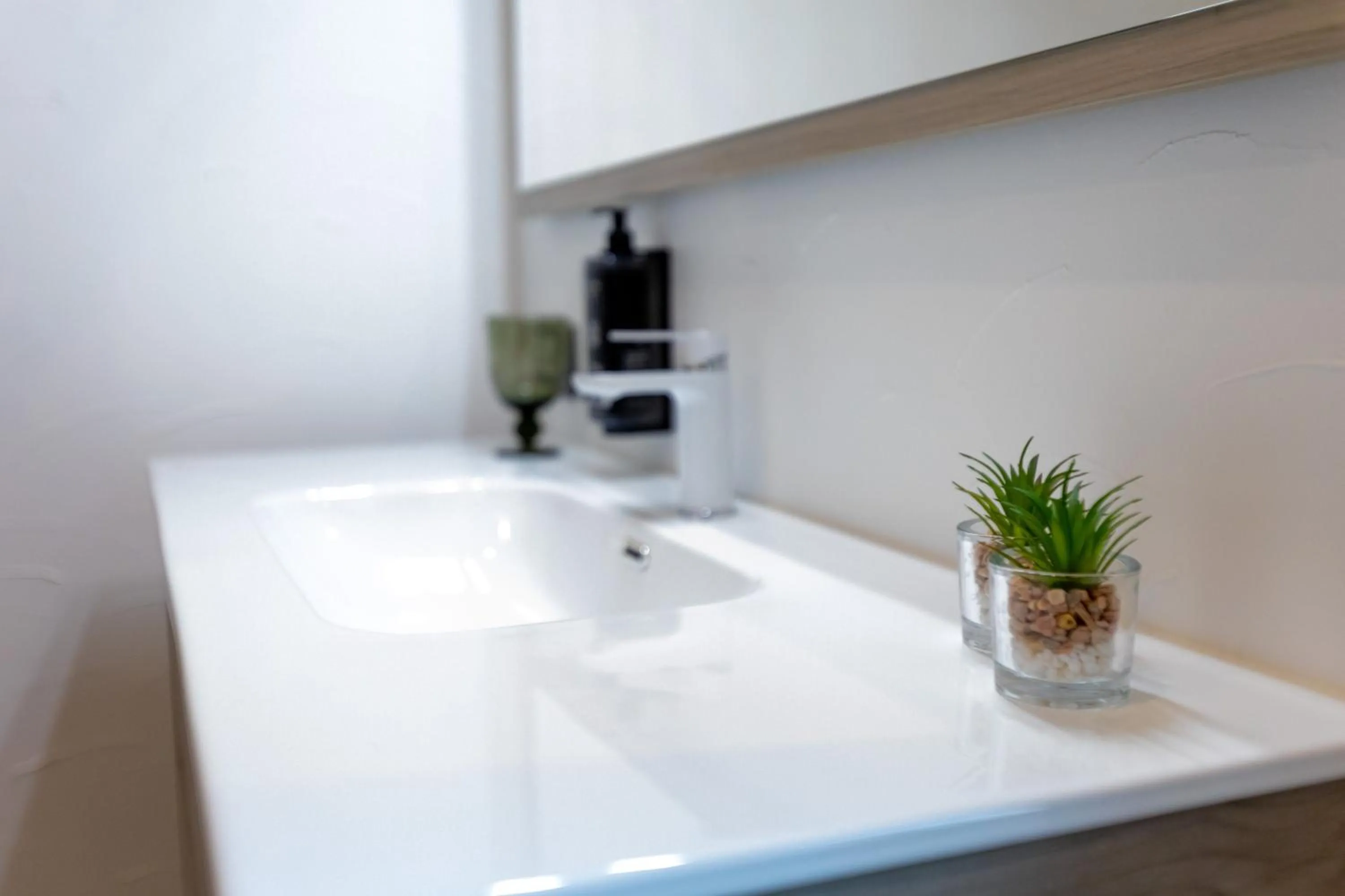 Bathroom in Golden Mirror