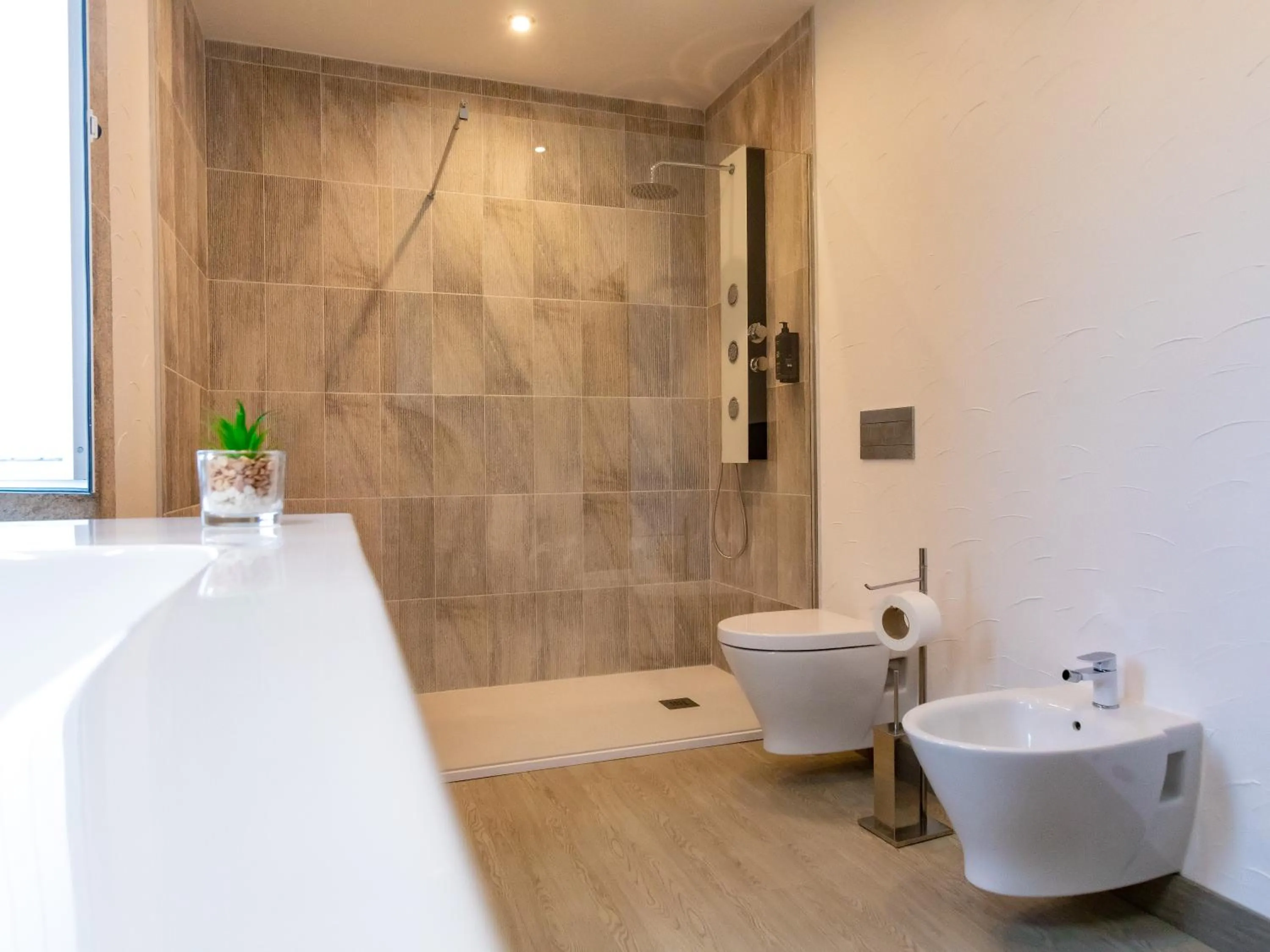 Bathroom in Golden Mirror