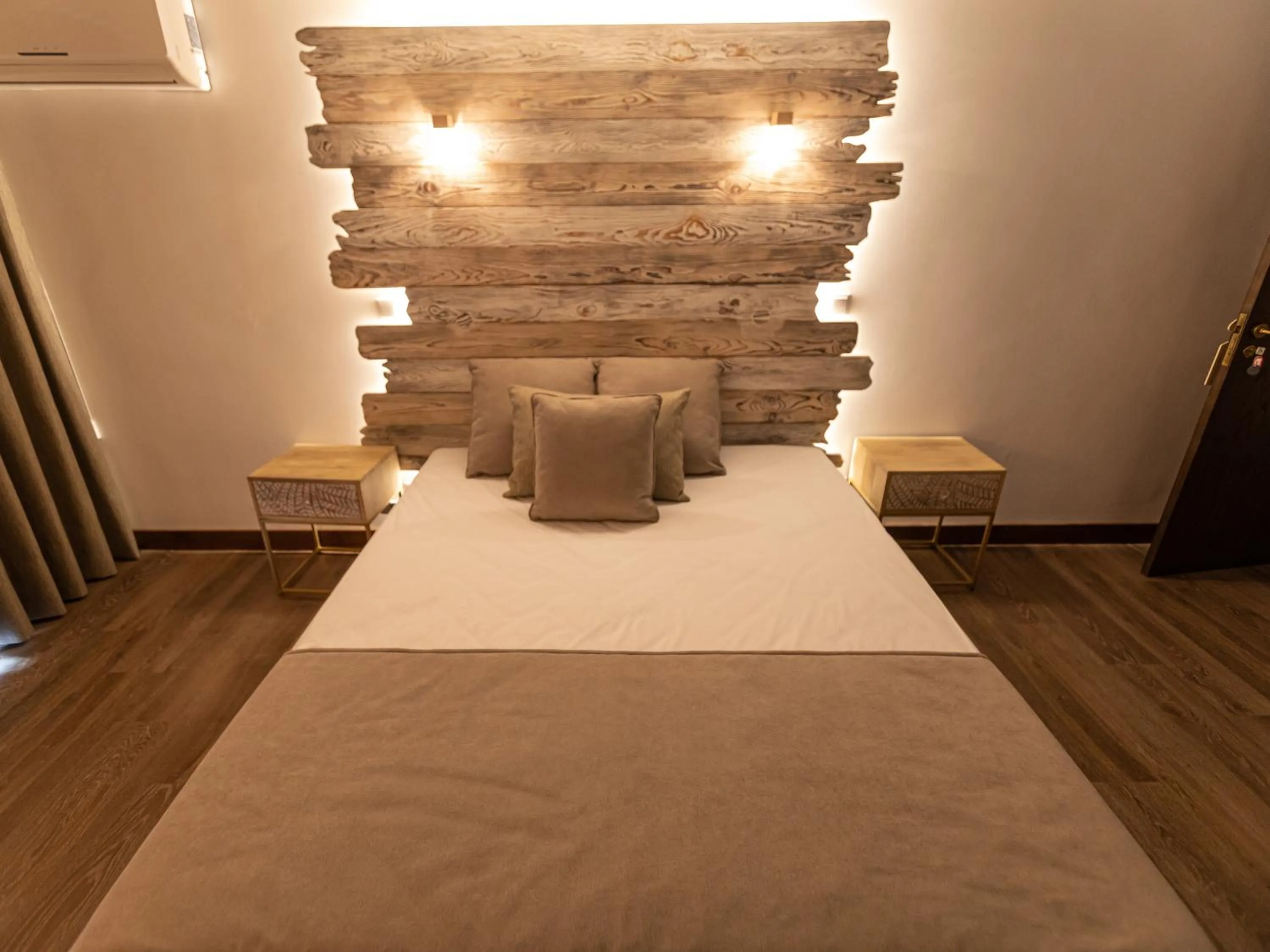 Bed in Golden Mirror