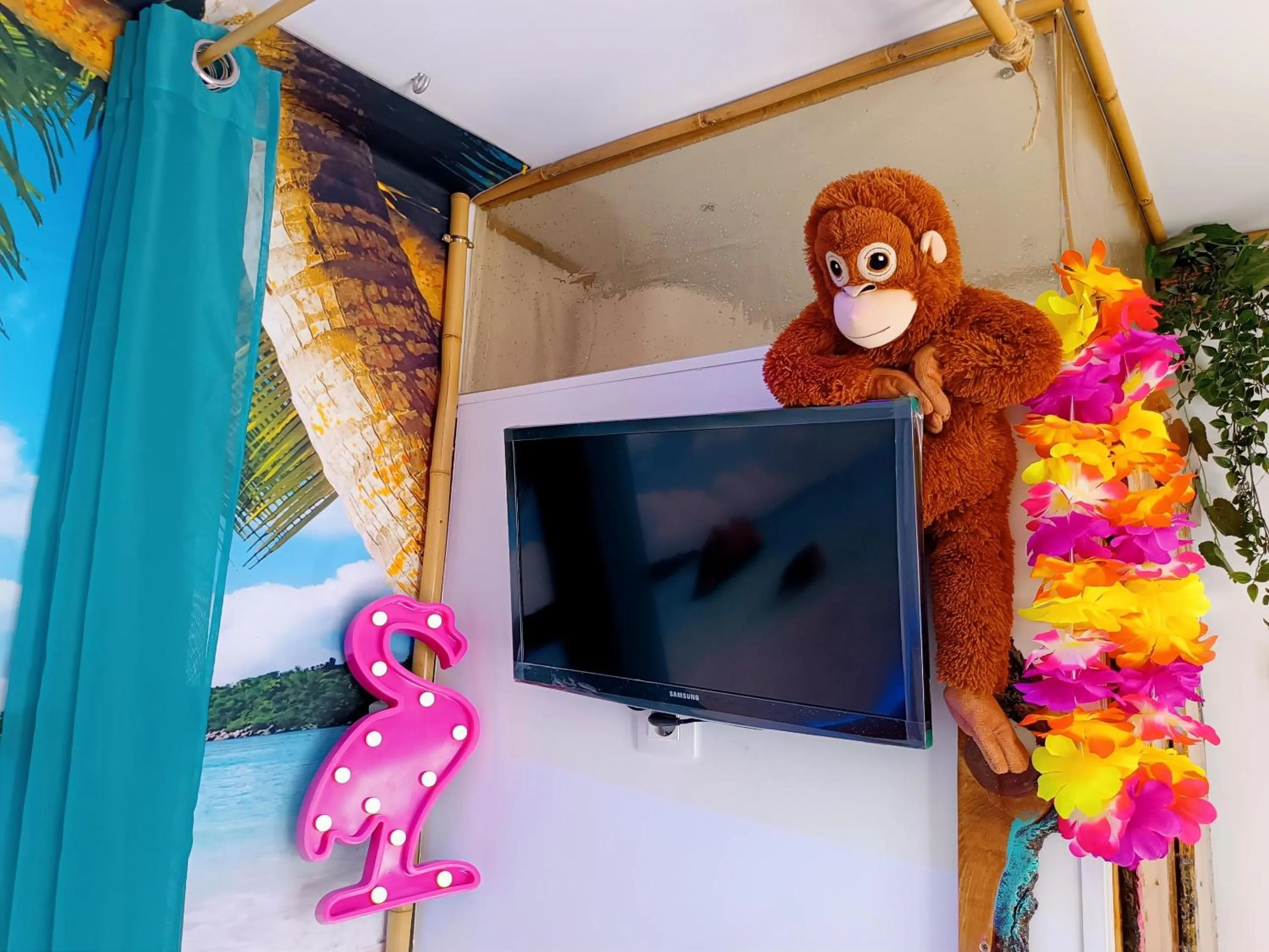 Bedroom in Wonder Room Paraiso Magico Habitacion a 2 min de la playa