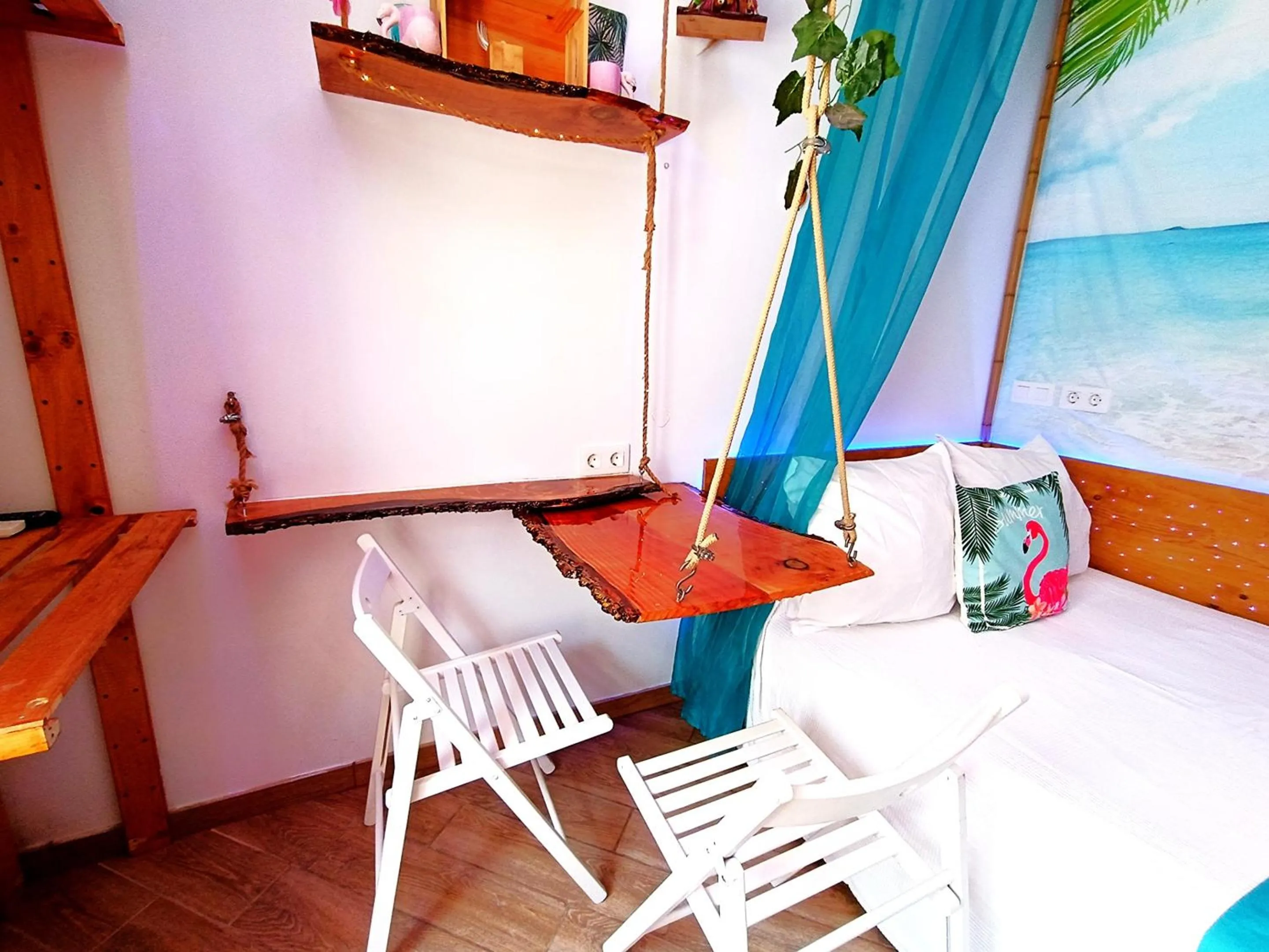 Bedroom in Wonder Room Paraiso Magico Habitacion a 2 min de la playa