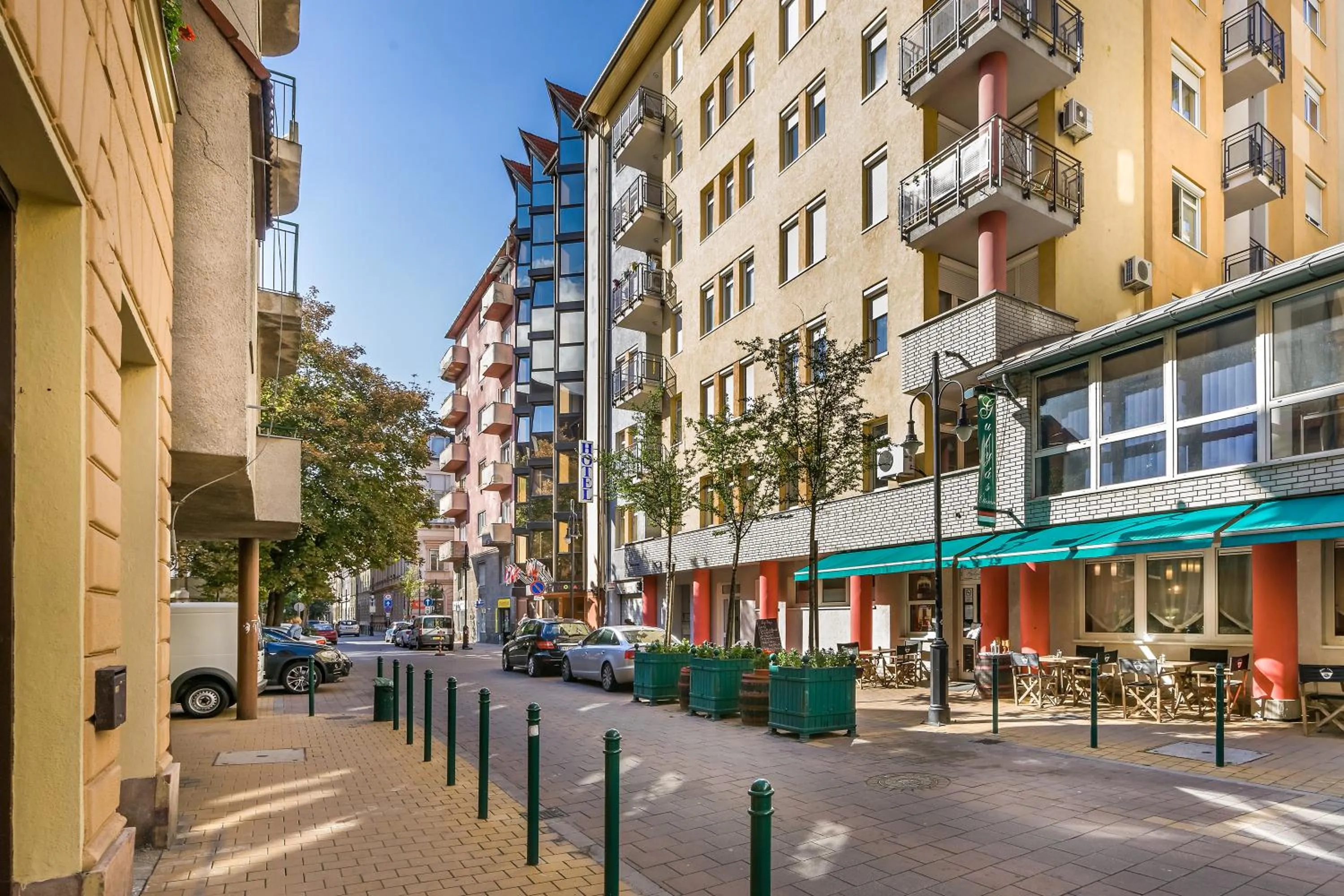 Facade/entrance in Thomas Hotel Budapest
