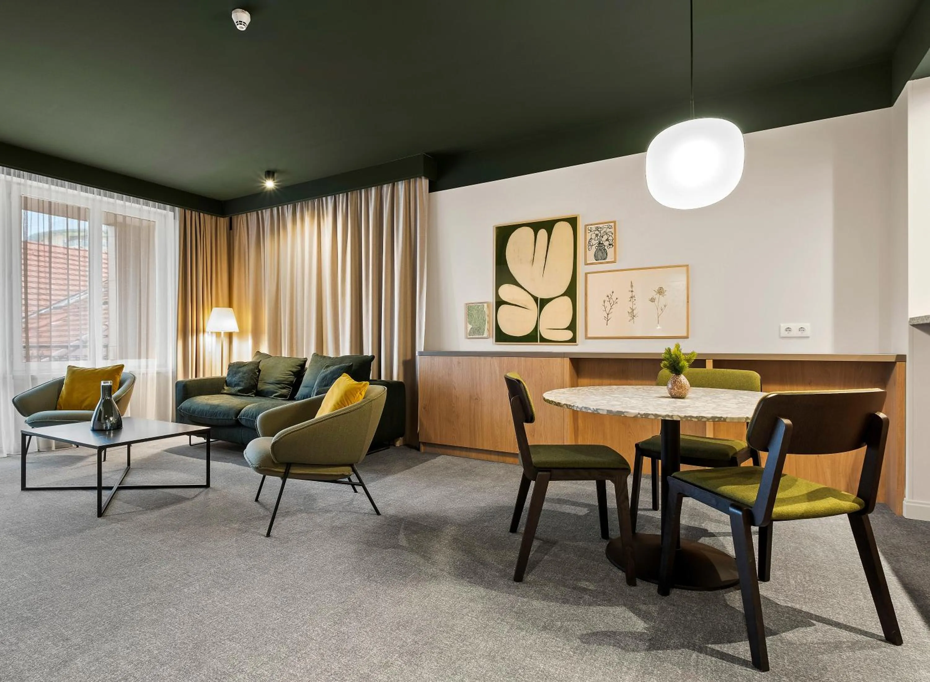 Living room in Adina Apartment Hotel Budapest