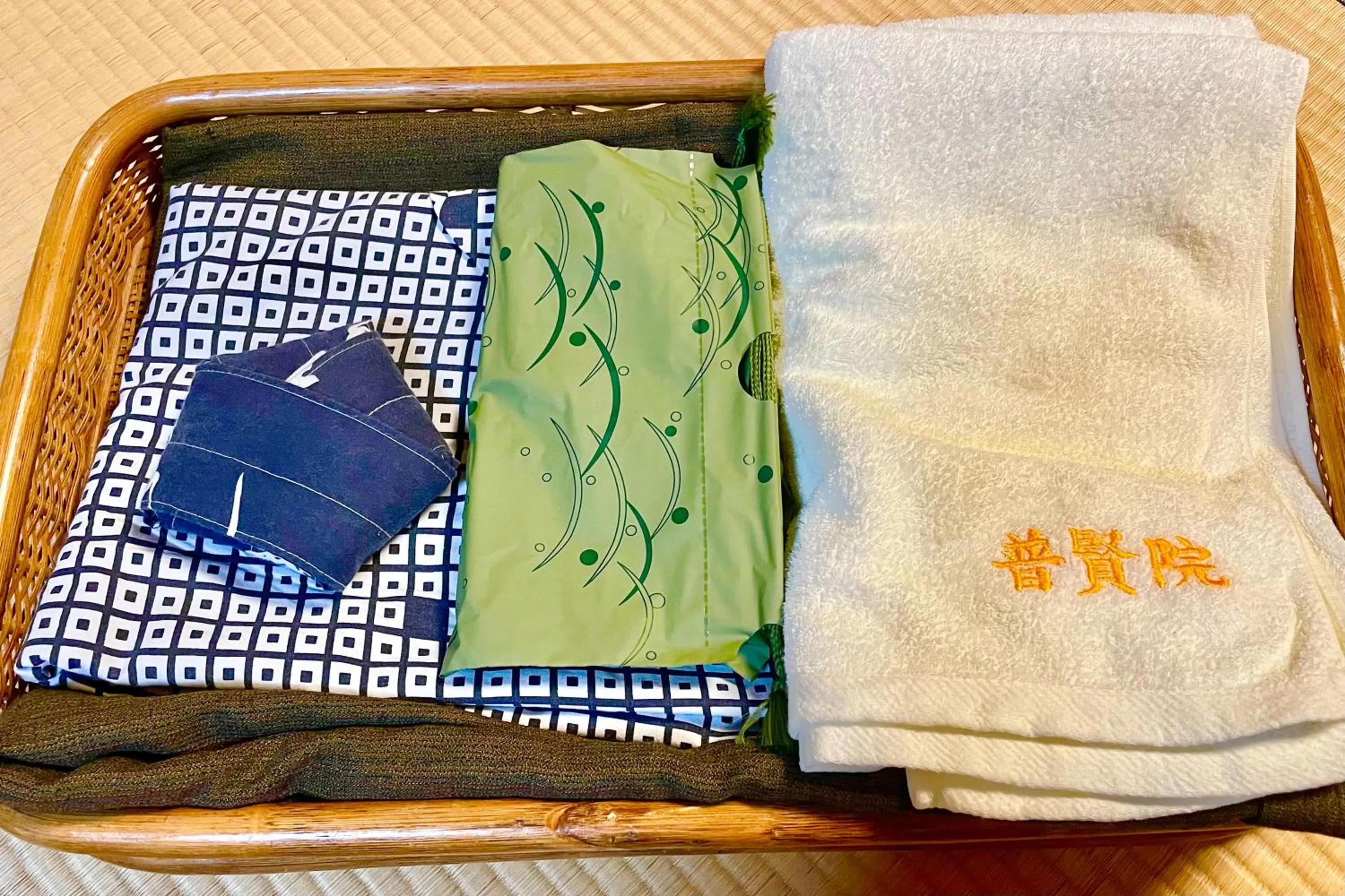 towels in Koyasan Shukubo Fugenin